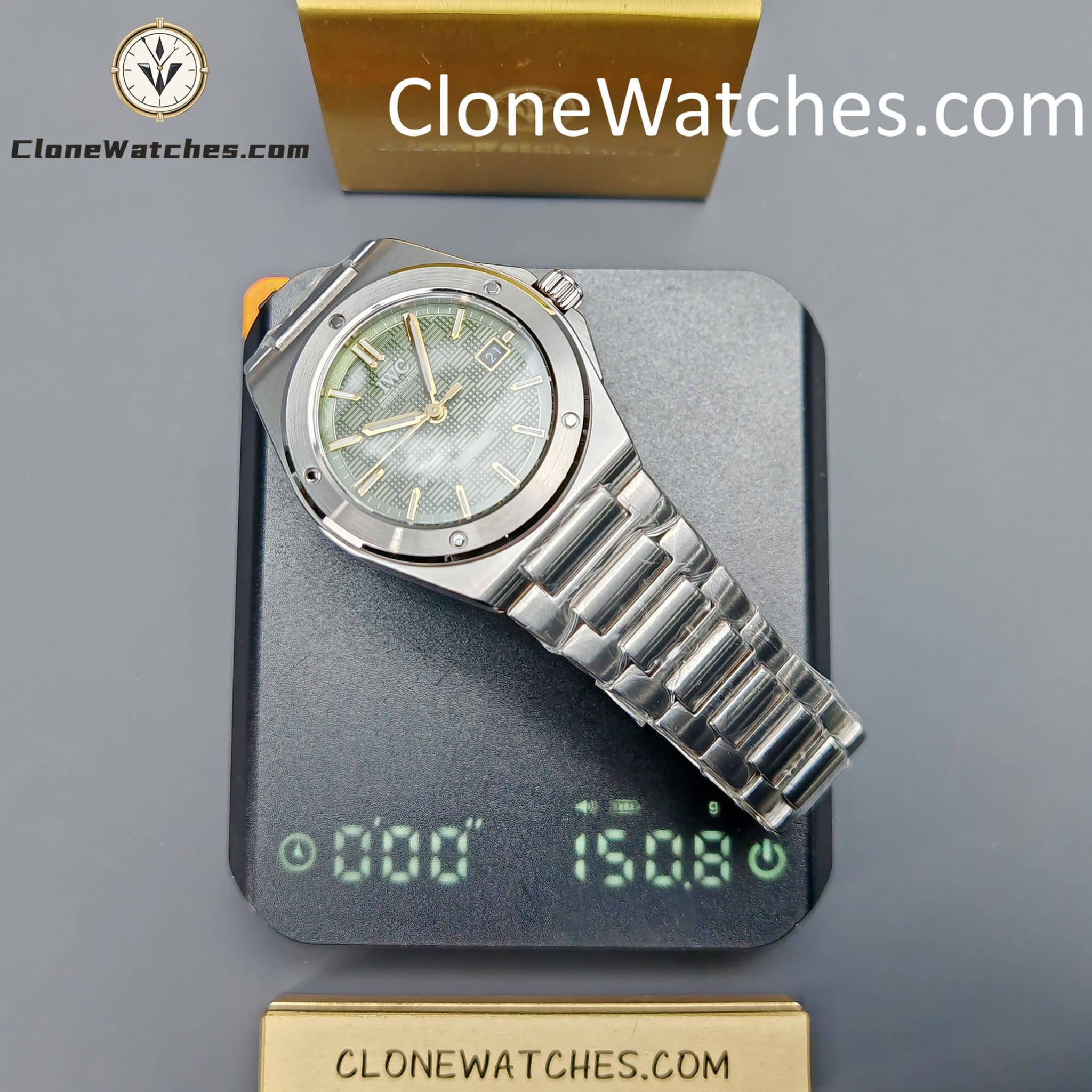 IWC Super Clone Watches 1:1 IW328908 Ingenieur Automatic 40 Green Dial