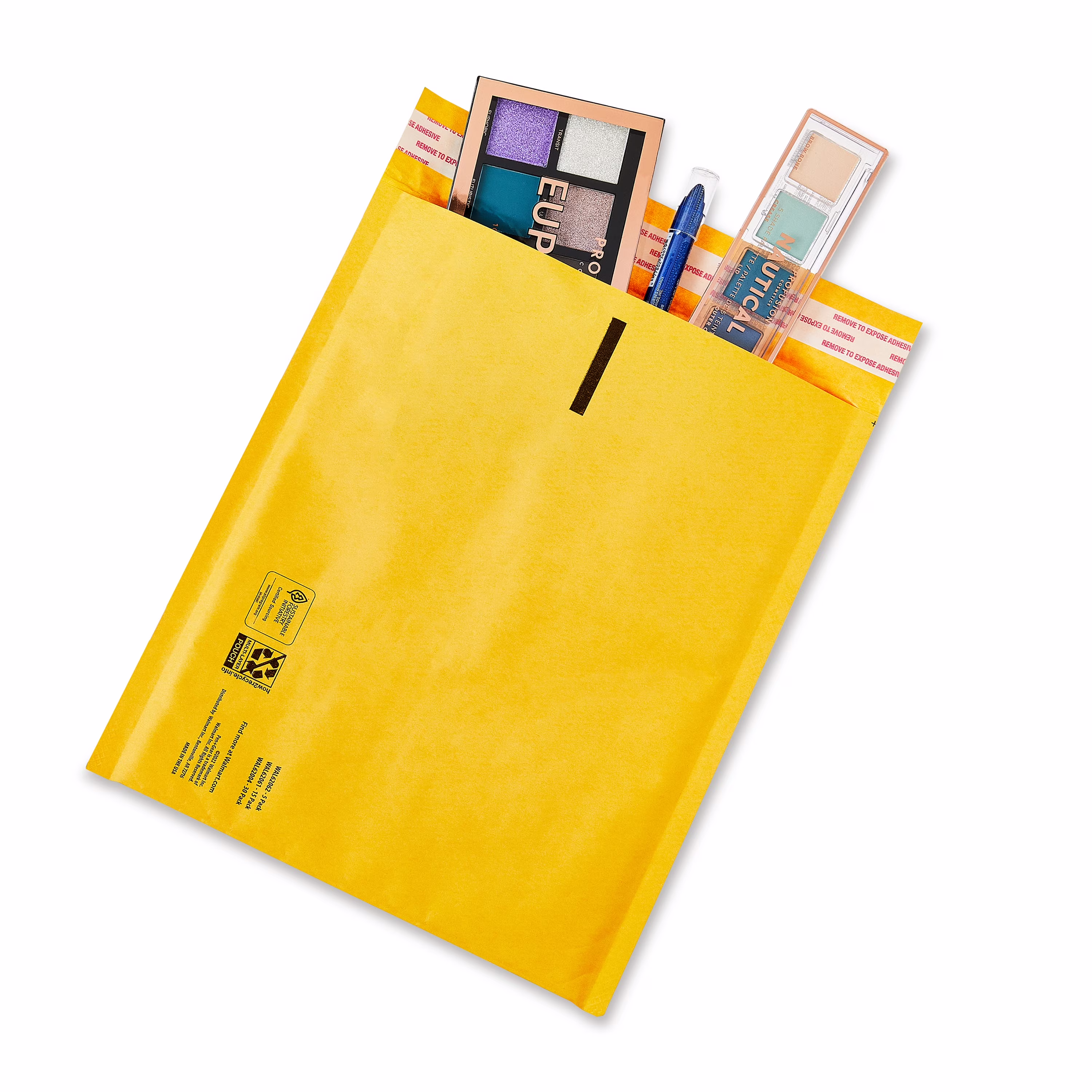 Pen+Gear #2 Self-Sealing Kraft Bubble Mailers, 8.5 in x 11 in, 5 Pack