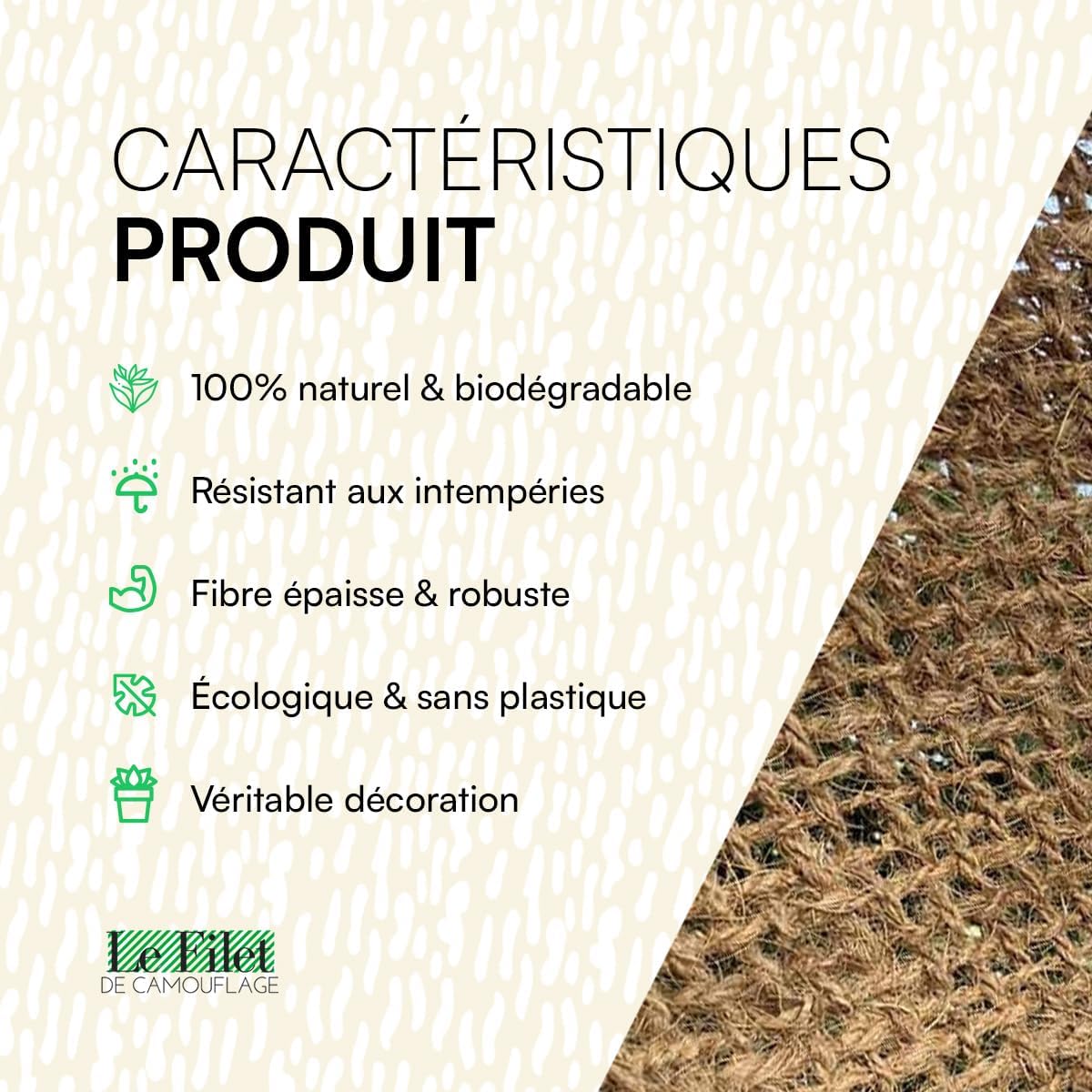 Voile ombrage coco toile écologique plusieurs tailles formes terrasse jardin pergola