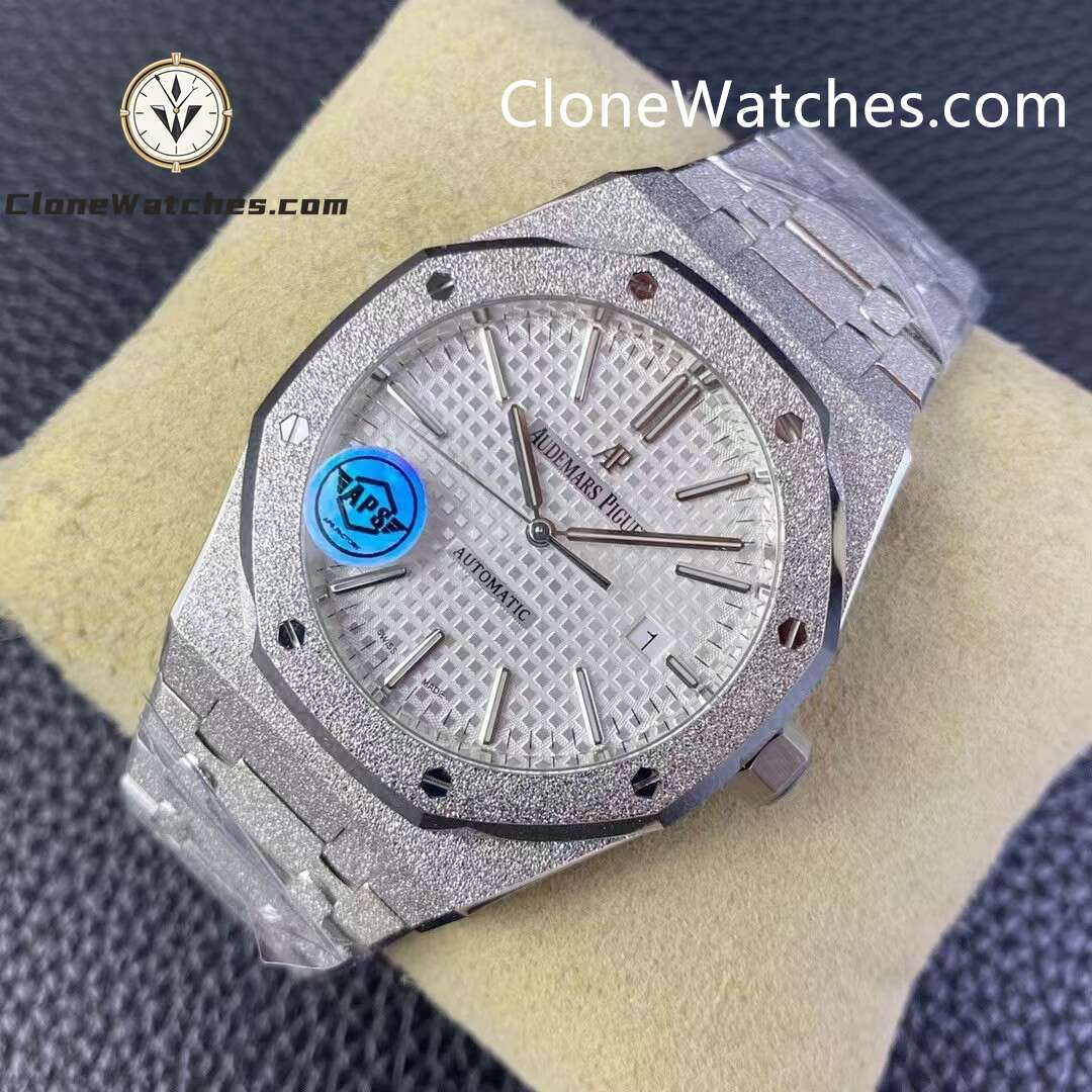 Audemars Piguet Super Clone Watches 1:1 Royal Oak Frost 15400 White Dial