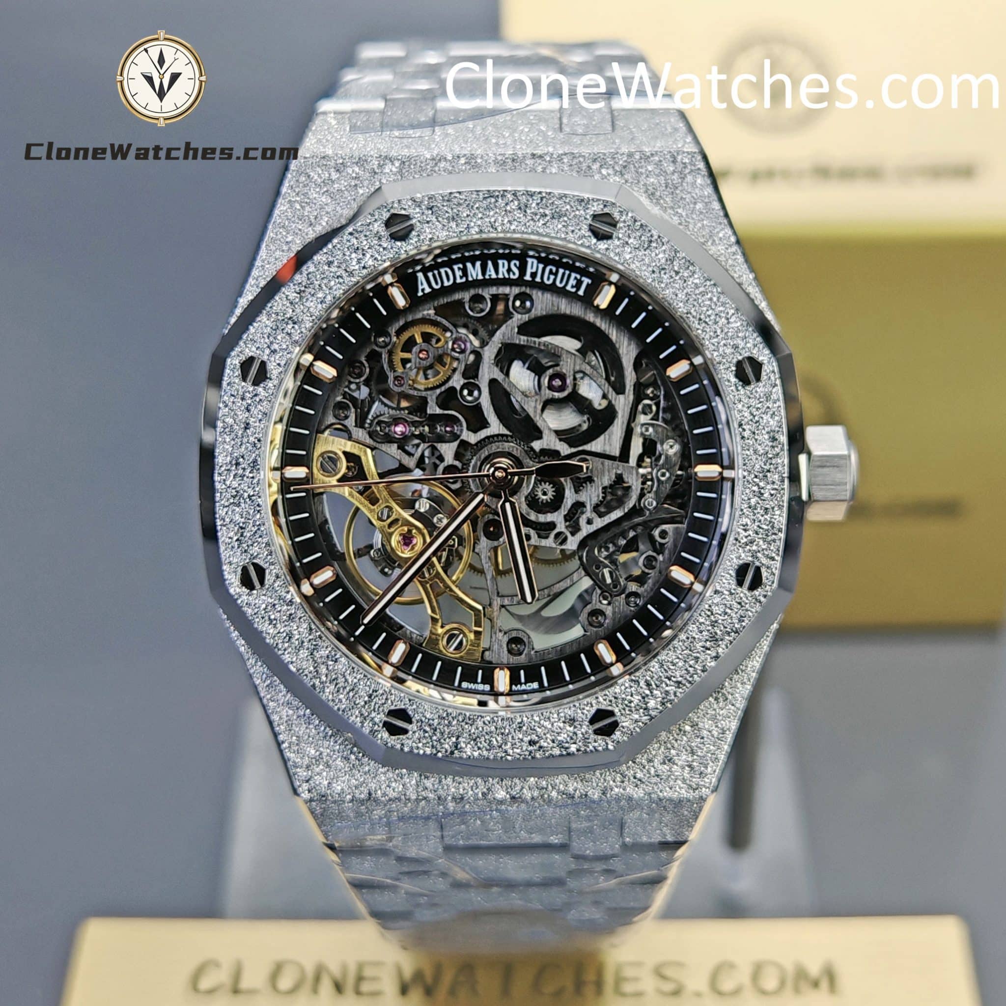 Audemars Piguet Super Clone Watches 1:1 Royal Oak Frost 15407 Skeleton Dial