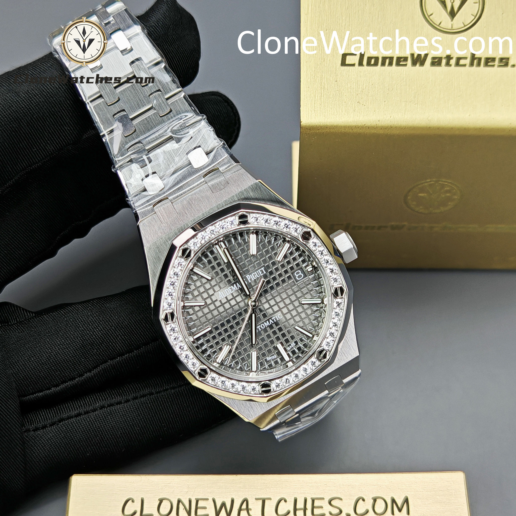Audemars Piguet Super Clone Watches 1:1 Royal Oak 15451ST Grey Dial 37MM