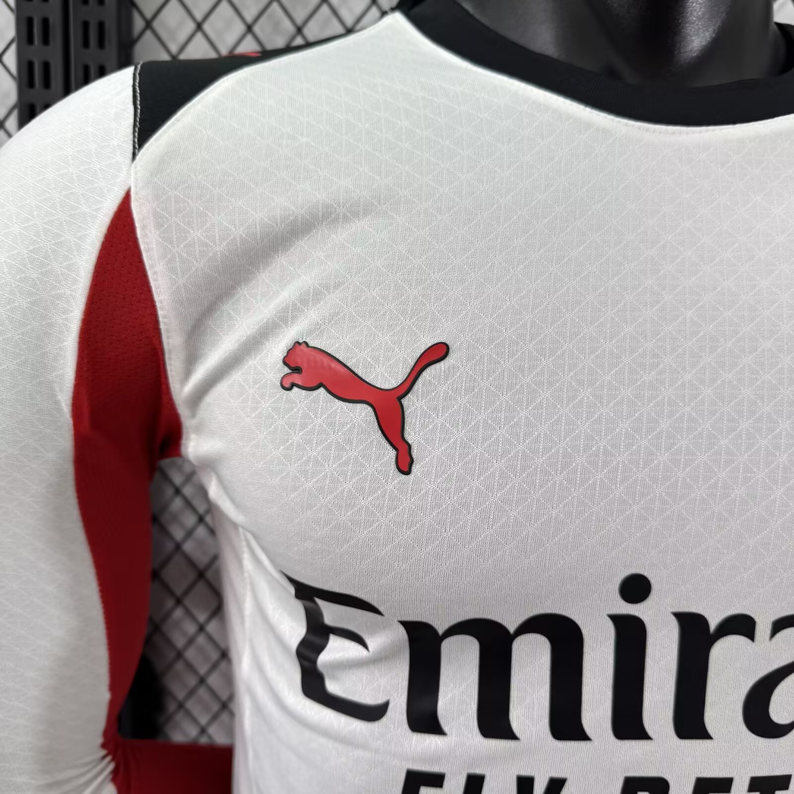 2025-26 AC Milan Away Long Sleeve Jersey - Player Edition