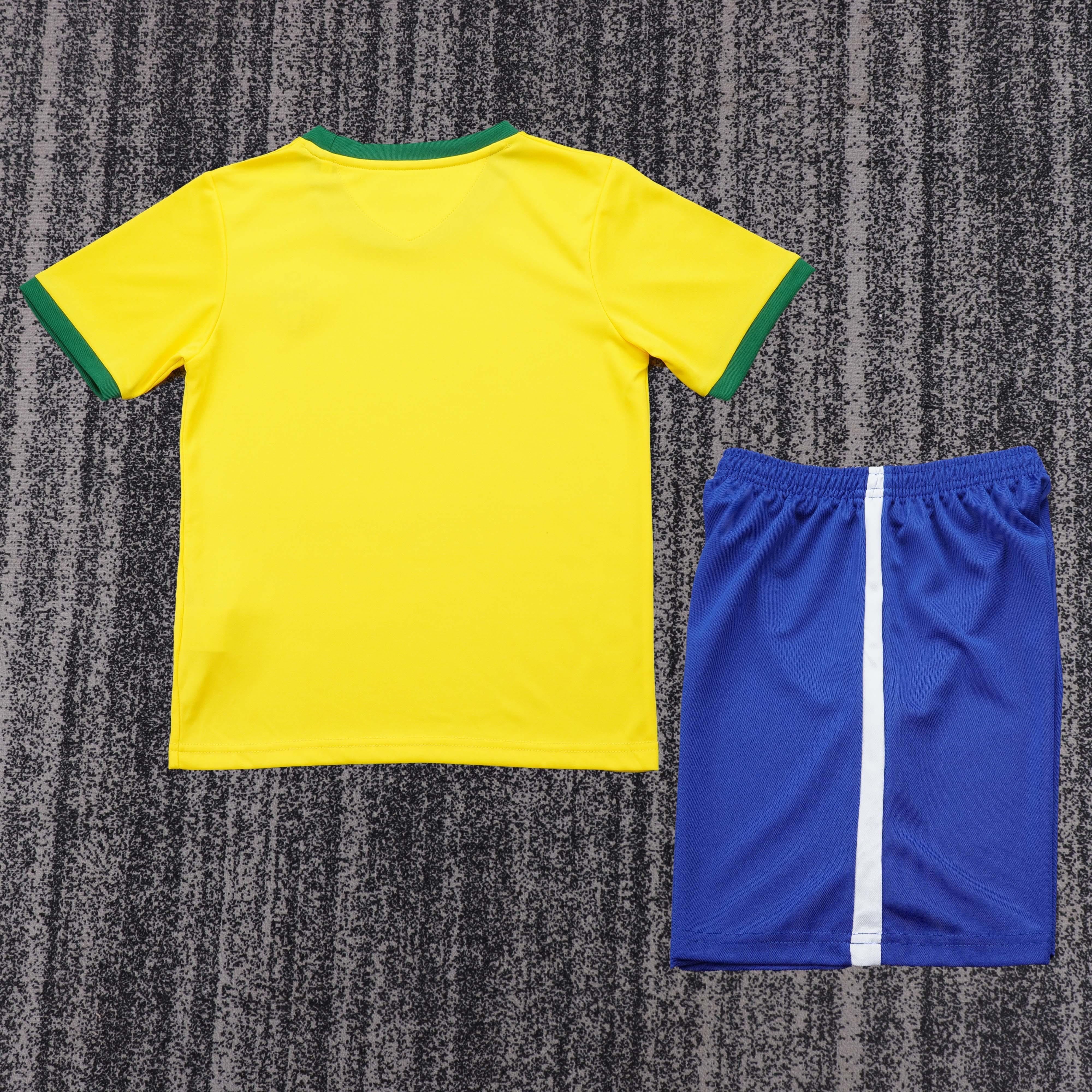 1970 Brazilian Retro Children's Jersey Set - Fans Edition