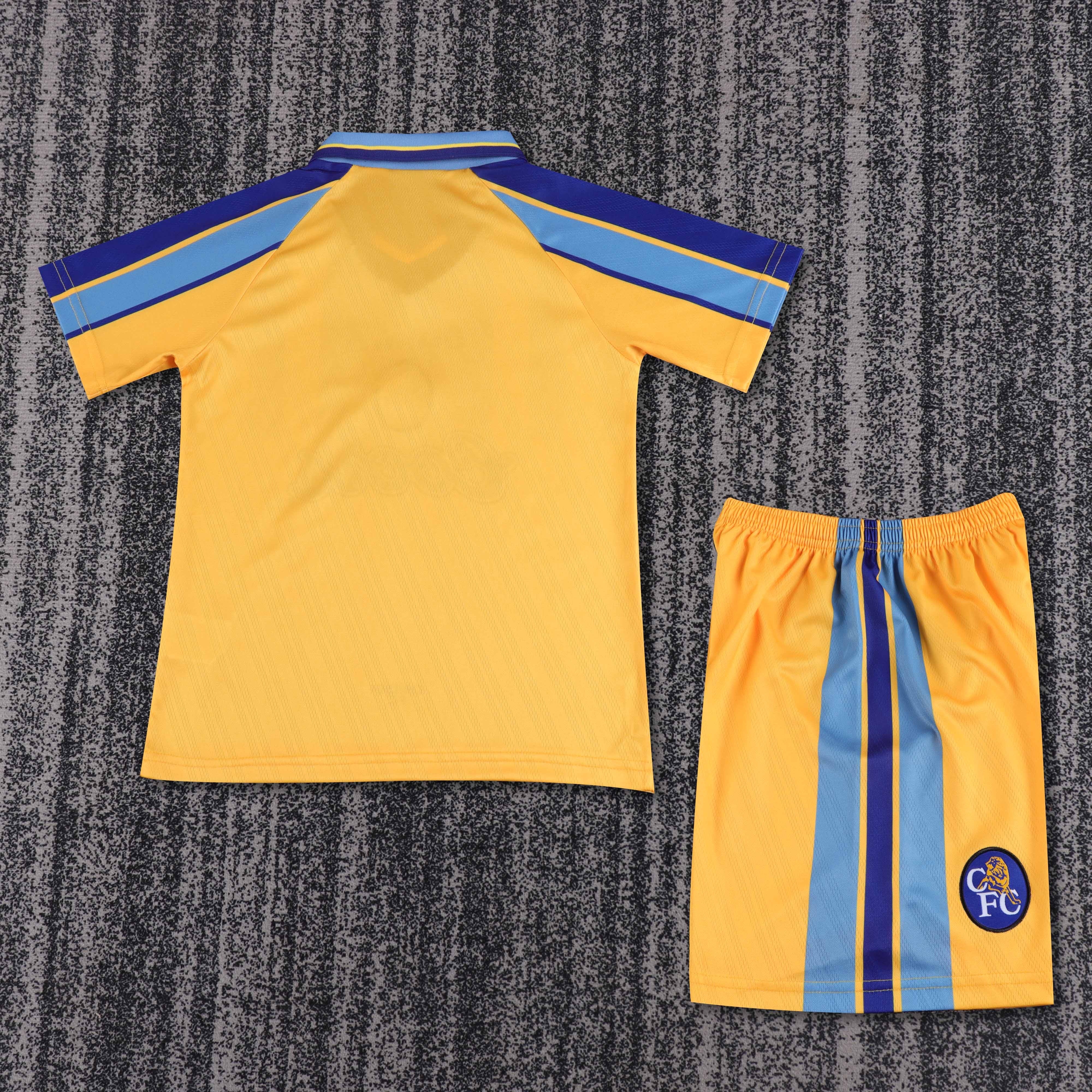 1995-97 Chelsea away retro children's jersey Set - Fans Edition