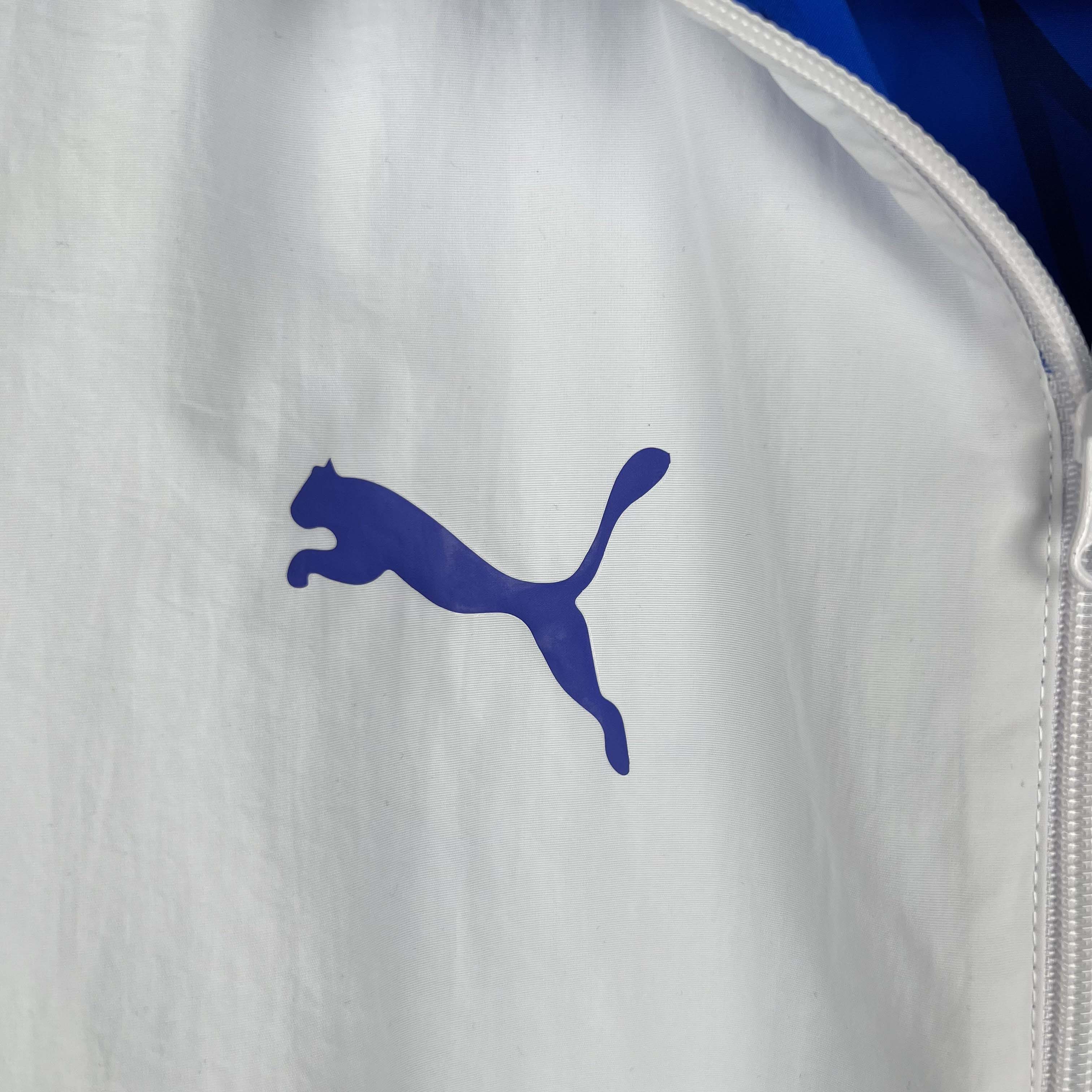 2023/2024 Al-Nassr Reversible Windbreaker(White-Blue)Soccer Jersey 1:1 Thai Quality