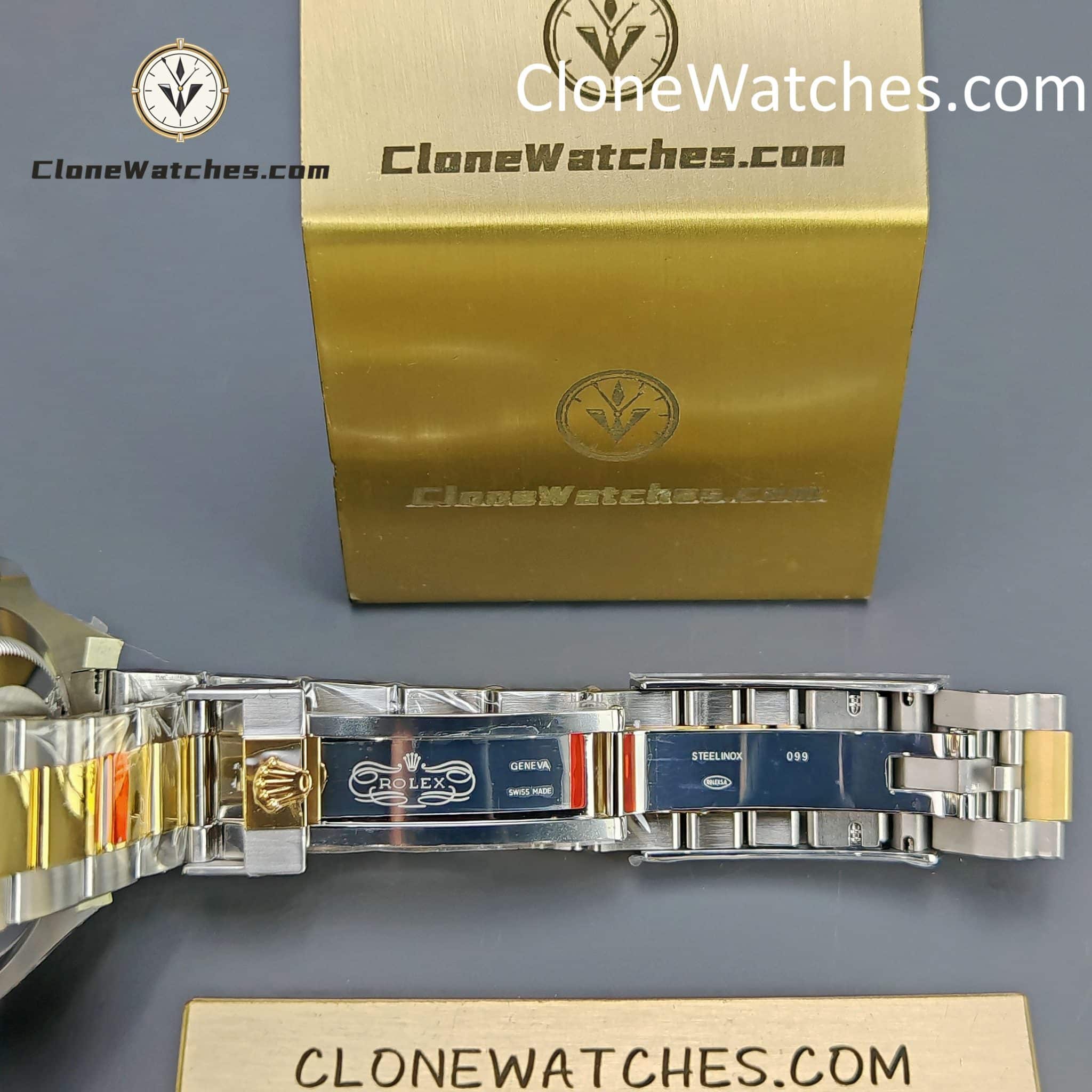 Rolex Super Clone Watches 1:1 Gold Blue Dial Submariner 126613LB 3235 Movement