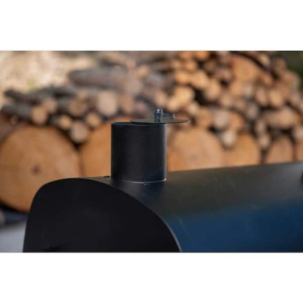 29 in. Barrel Charcoal Grill/Smoker in Black