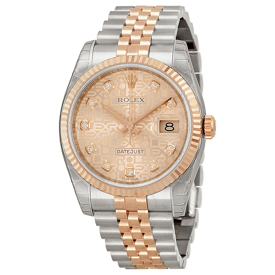 Rolex Oyster Perpetual Datejust 36 Pink Dial Stainless Steel and 18K Everose Gold Jubilee Bracelet Automatic Men s Watch 116231PJDJ（Lifetime free warranty+90-days replacement service & Refund!.）