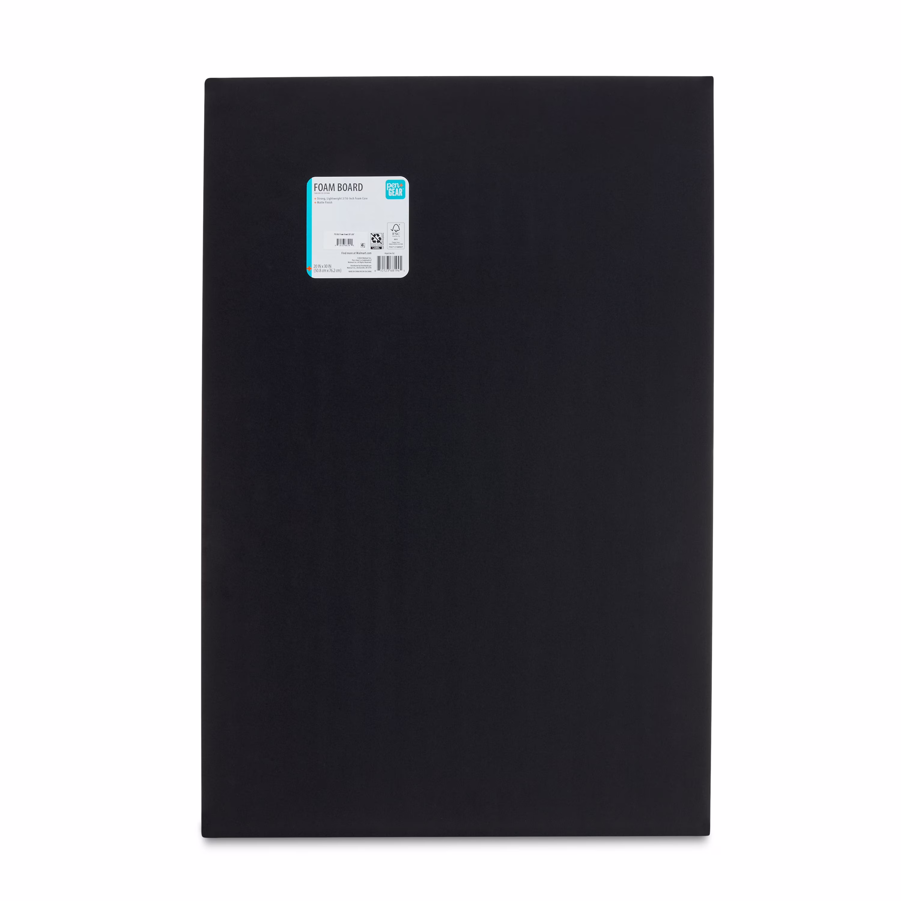 Pen+Gear Black Foam Board, 20" x 30"