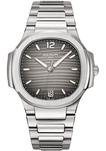 Patek Philippe Ladies Nautilus 7118 35.2MM Smoke Grey Dial With Stainless Steel Bracelet