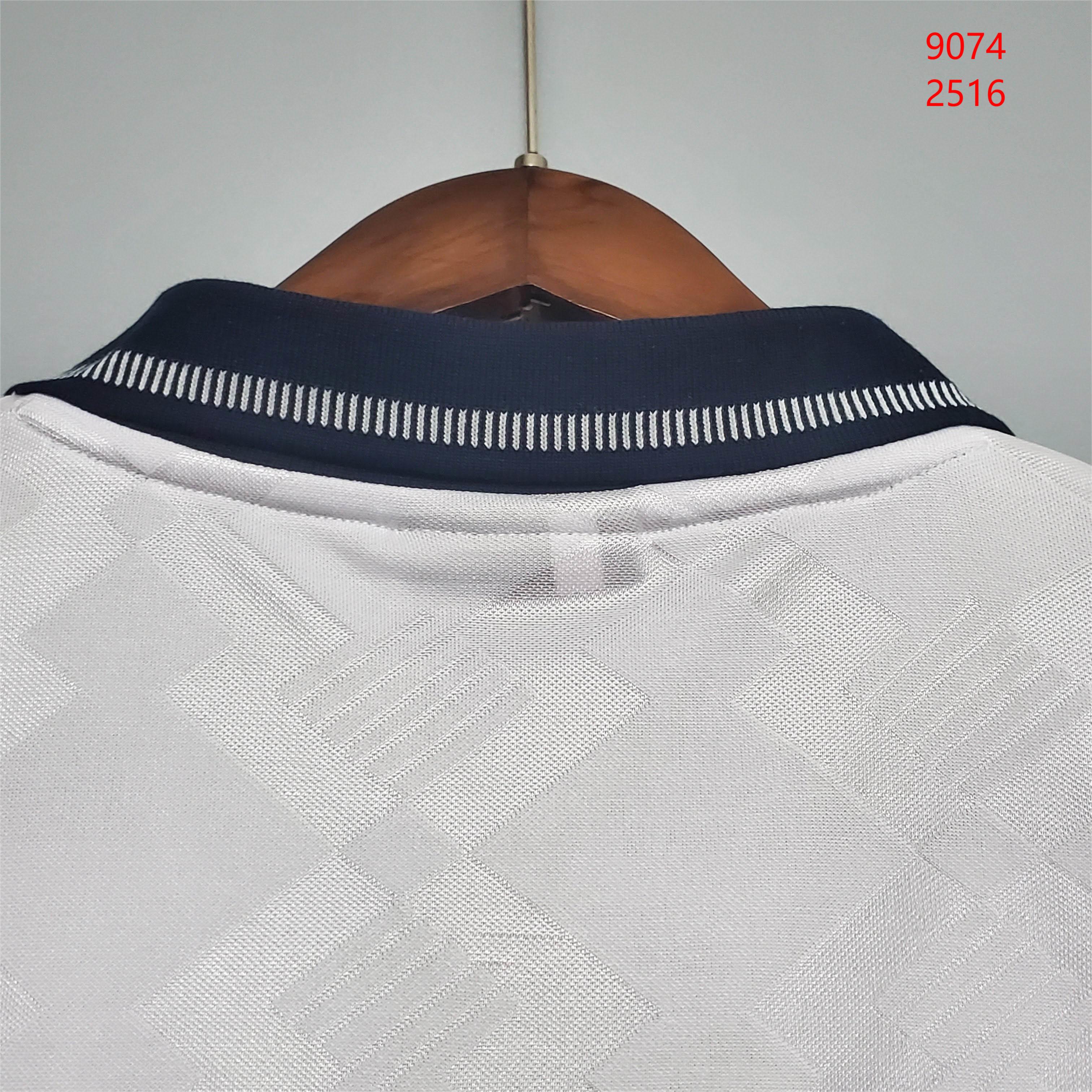 1990 Retro England Home Soccer Jersey - Fans Edition