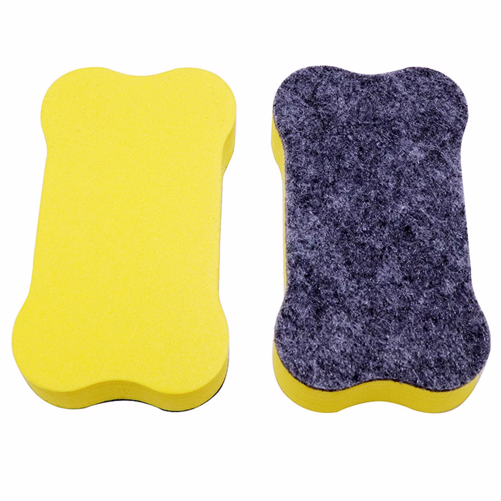 Magnetic Whiteboard Eraser, Bone Shape, Dry Erase Cleaner, Blue, 2-Pack