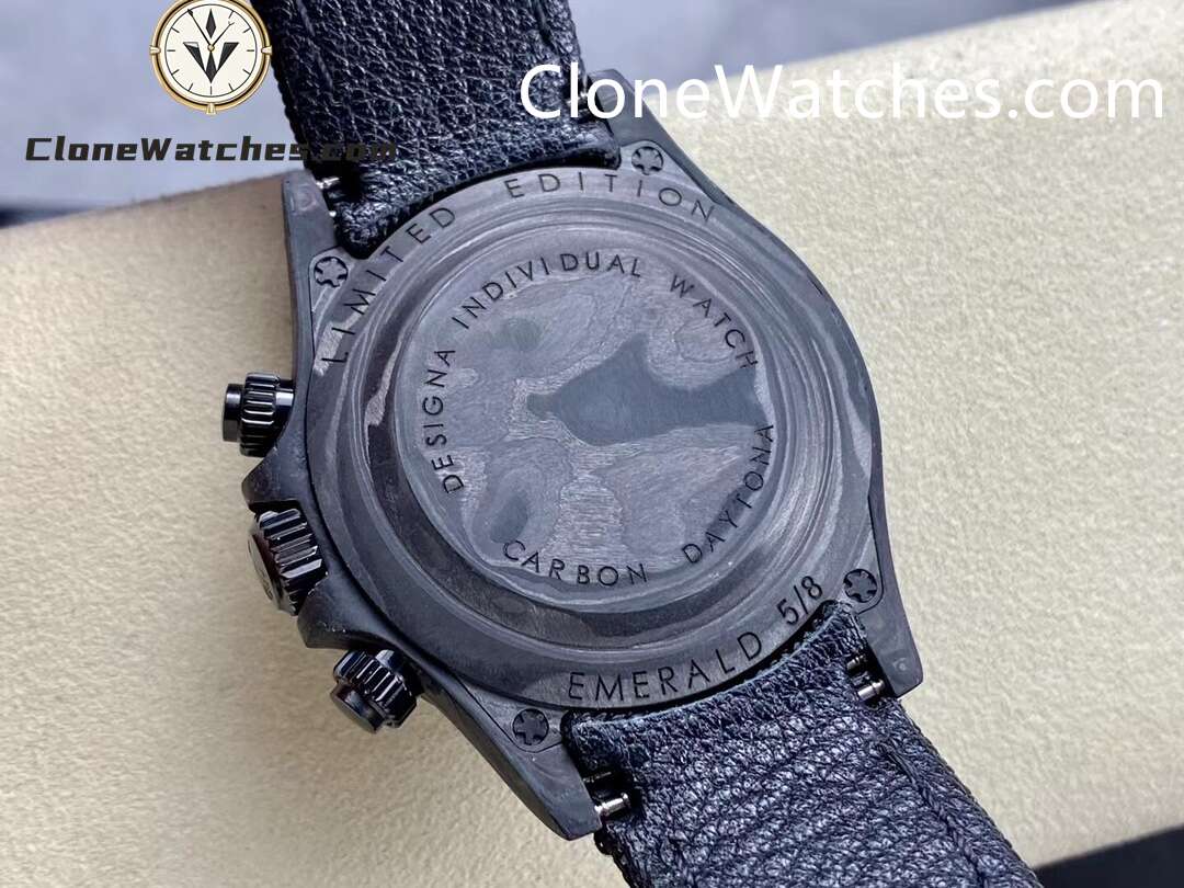 Modified Super Clone Watches 1:1 DiW Rolex Daytona NTPT Carbon “CREAM INVERT”