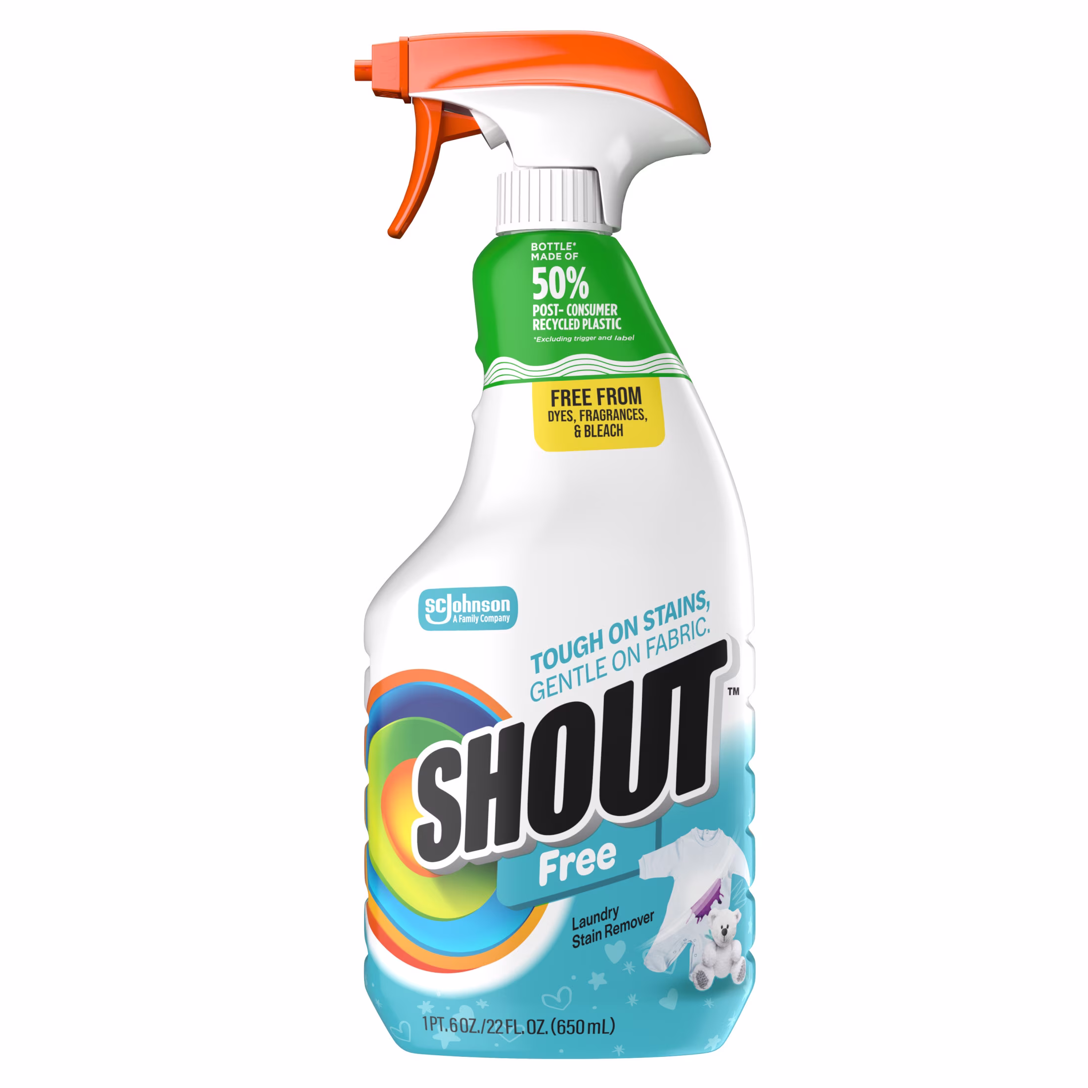 Shout Free, Laundry Stain Remover, 22 fl oz