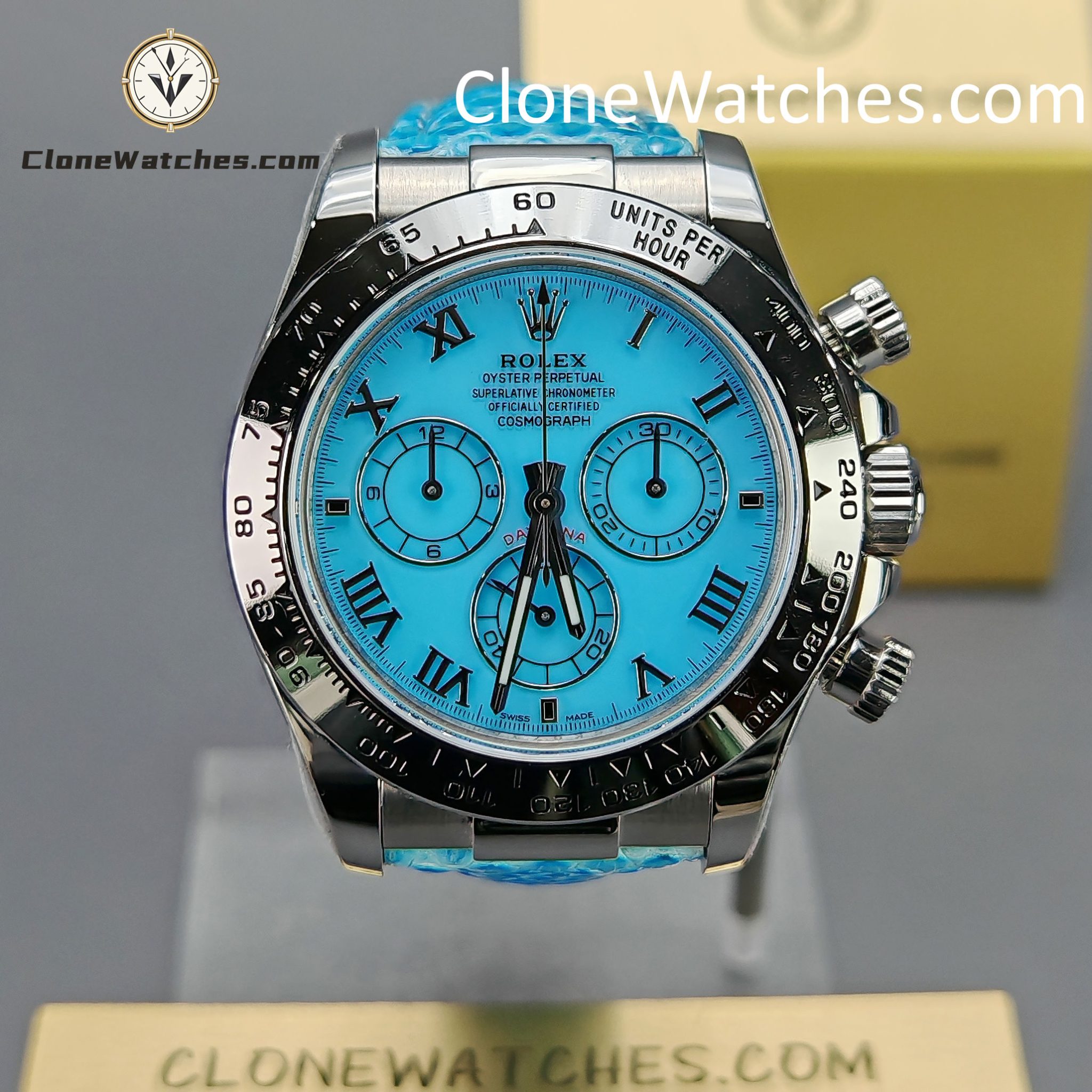 Rolex Super Clone Watches 1:1 Daytona M116519 Beach Blue 4130 Movement