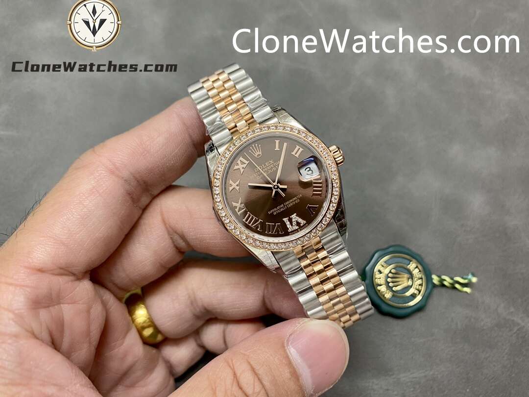 Rolex Super Clone Watches 1:1 DateJust m278381rbr-0006 Jubilee 31MM 2236 Movement