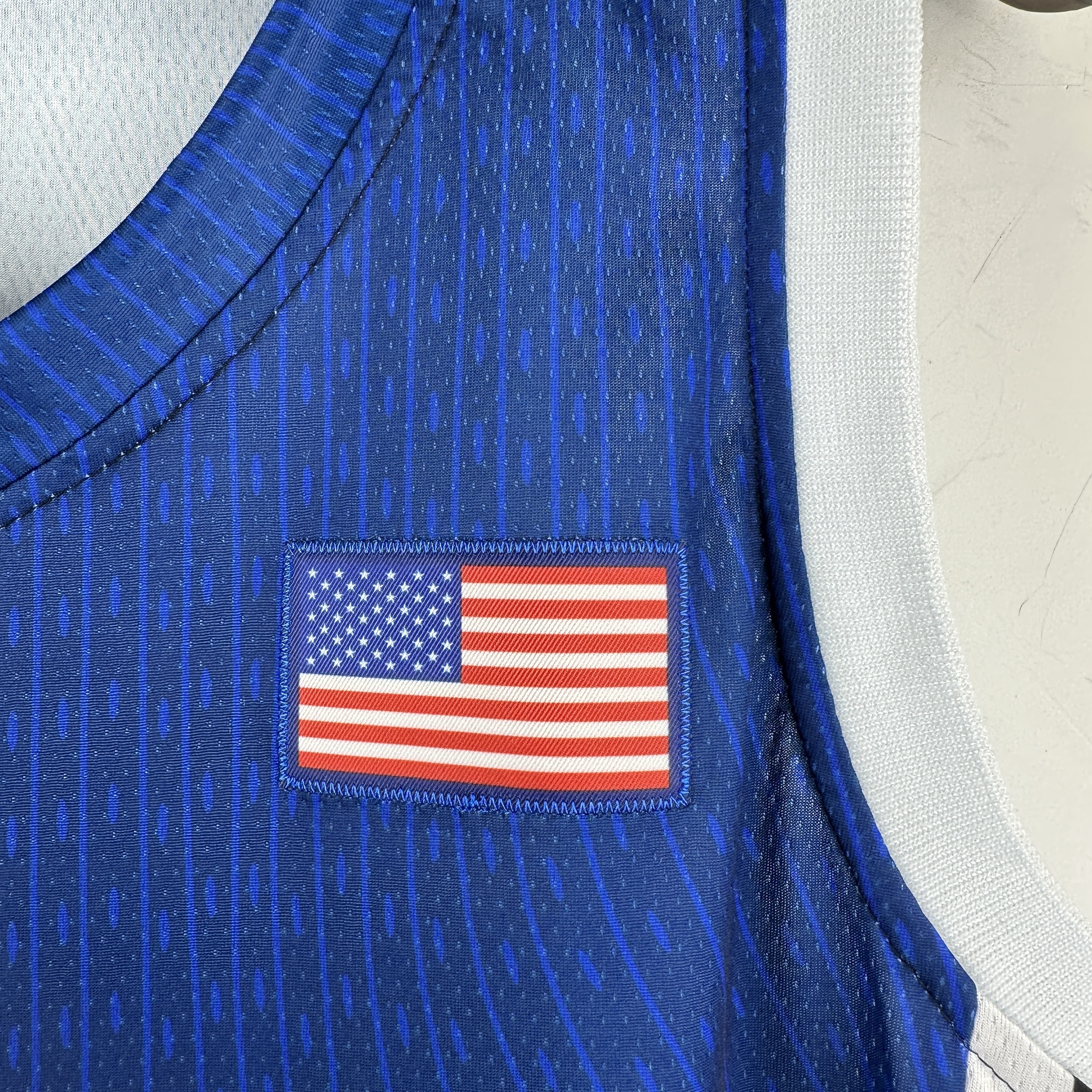 Embroidered 24th season USA team navy blue No. 6 James