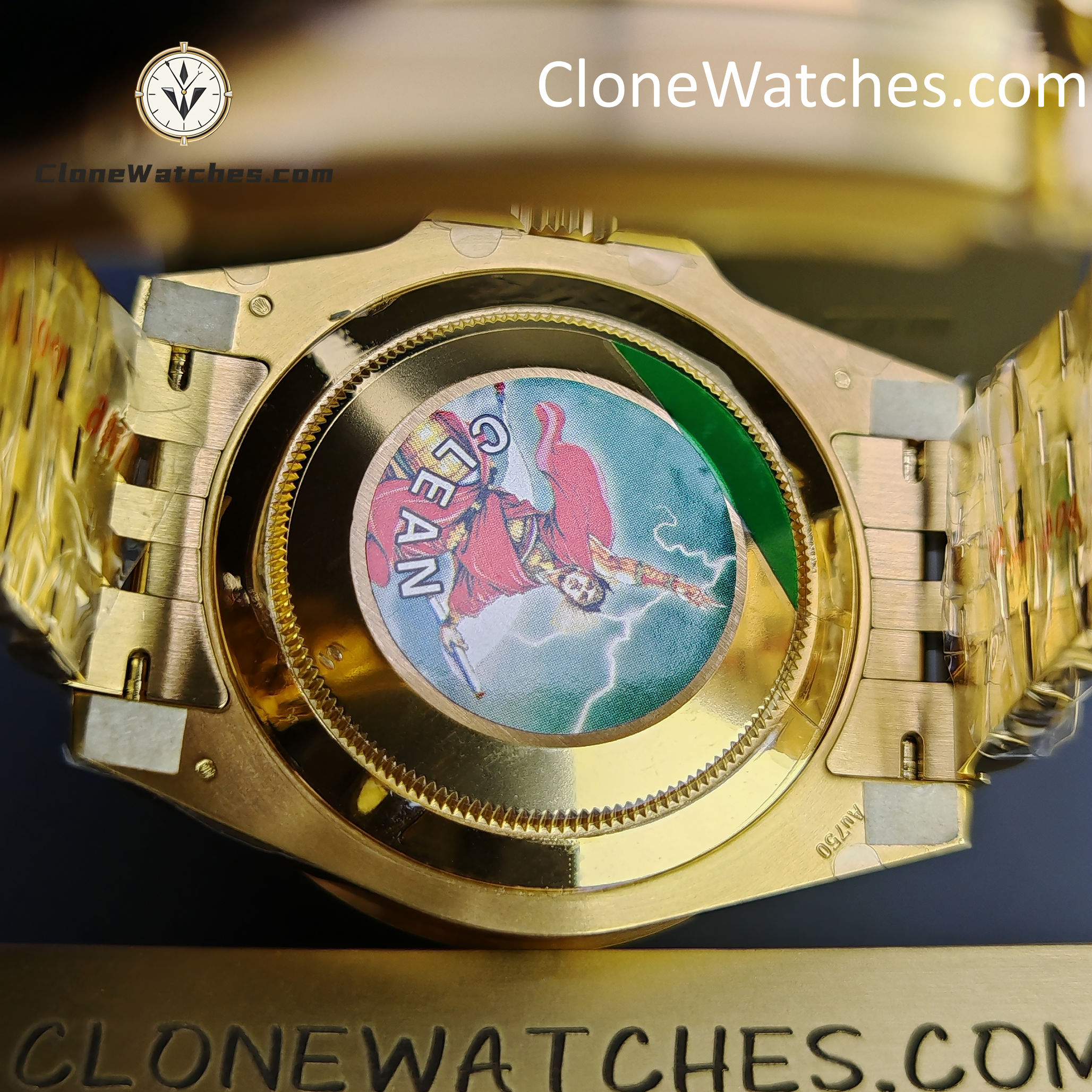Rolex Super Clone Watches 1:1 GMT Master II 18k Gold m126718grnr Jubilee 3285 Movement
