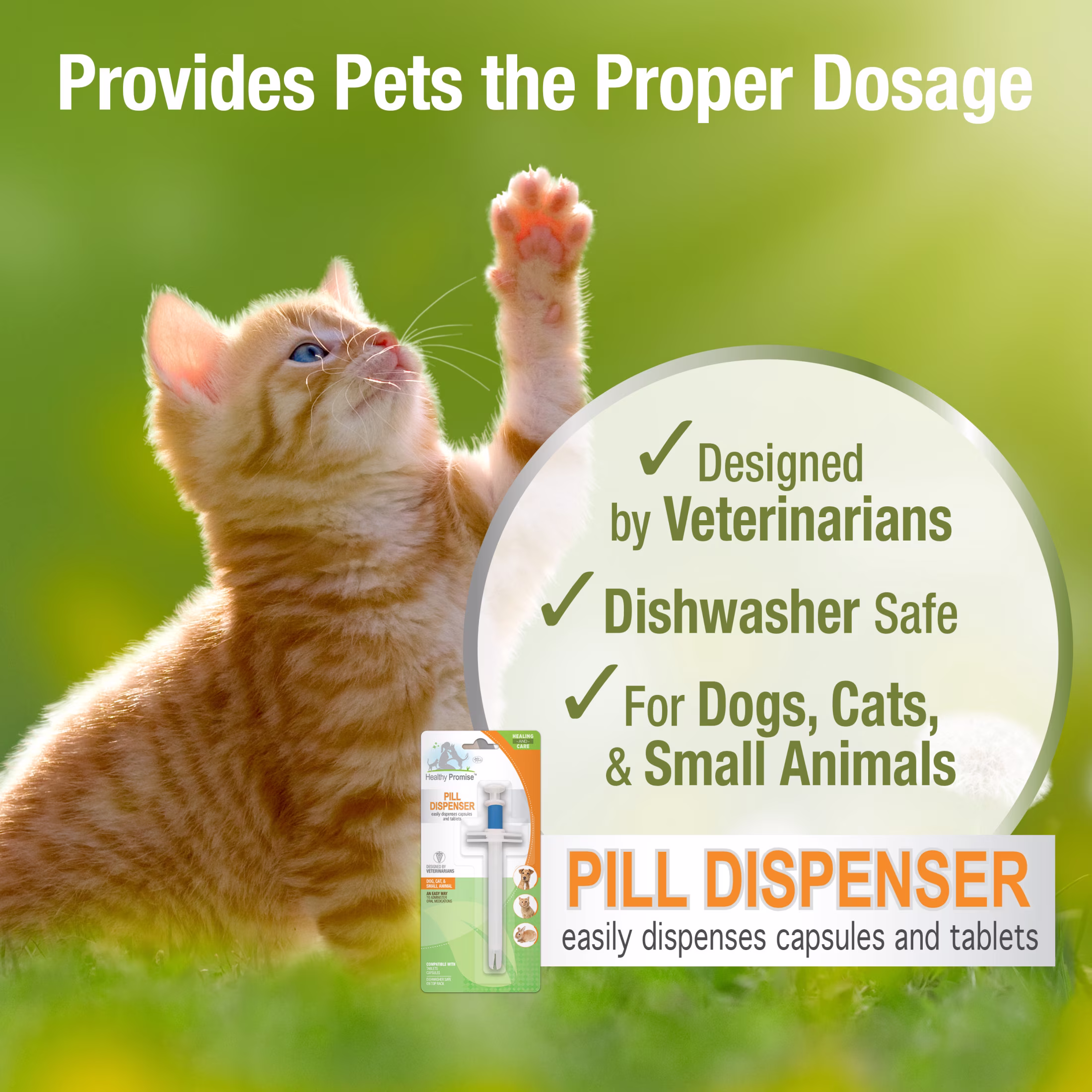 Four Paws Healthy Promise Pet Pill Dispenser (1 Count)