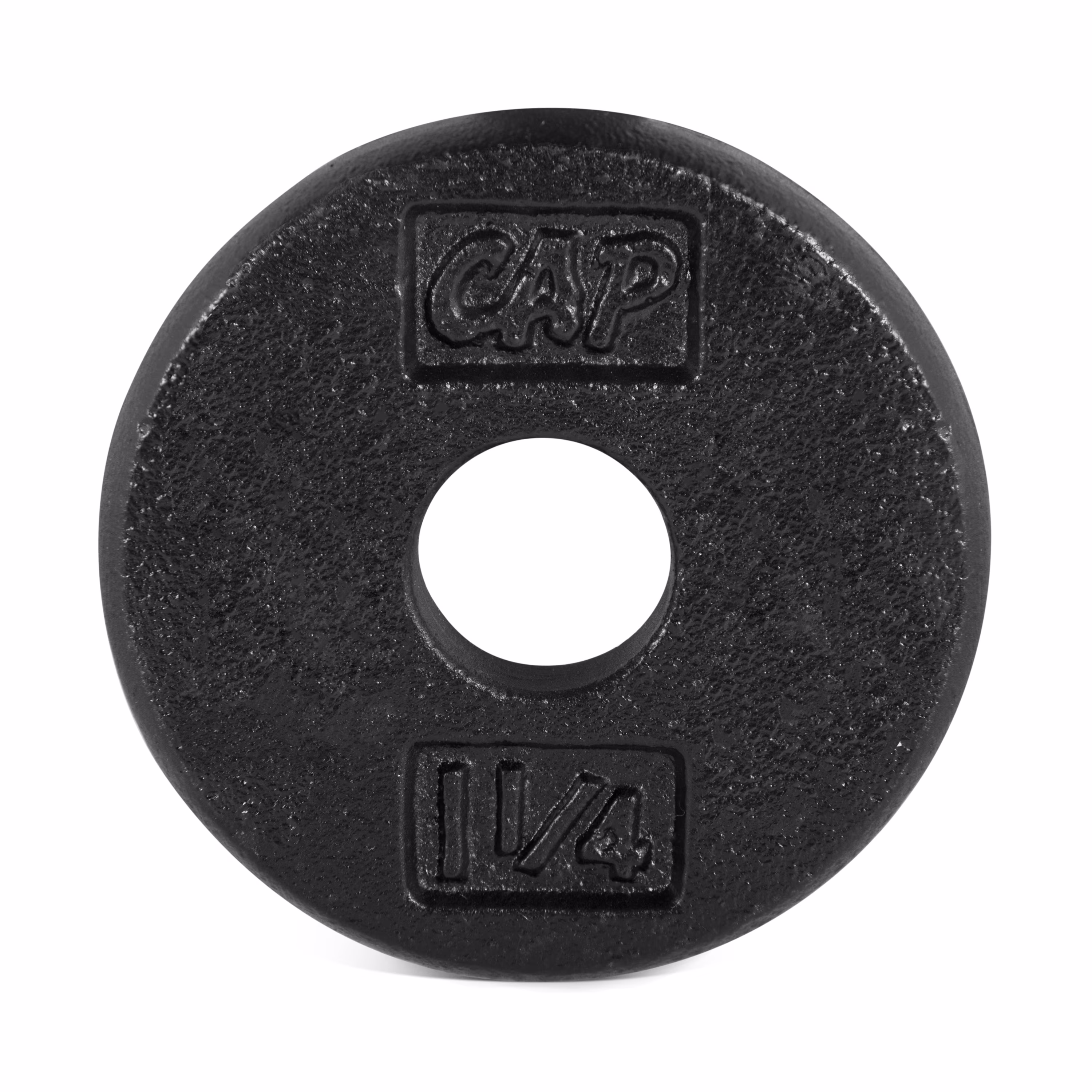 CAP Barbell Standard Cast Iron Weight Plate, Black, Singles 1.25-50 lb