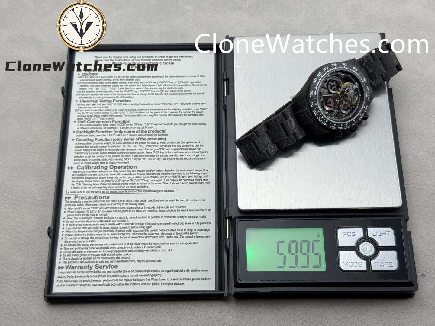 Modified Super Clone Watches 1:1 Rolex Daytona 4130 Super Lightweight Carbon Fiber 40mm