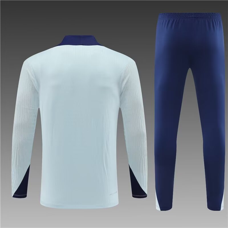 2024/25 France half pull training jersey light blue 1:1 Thai quality set