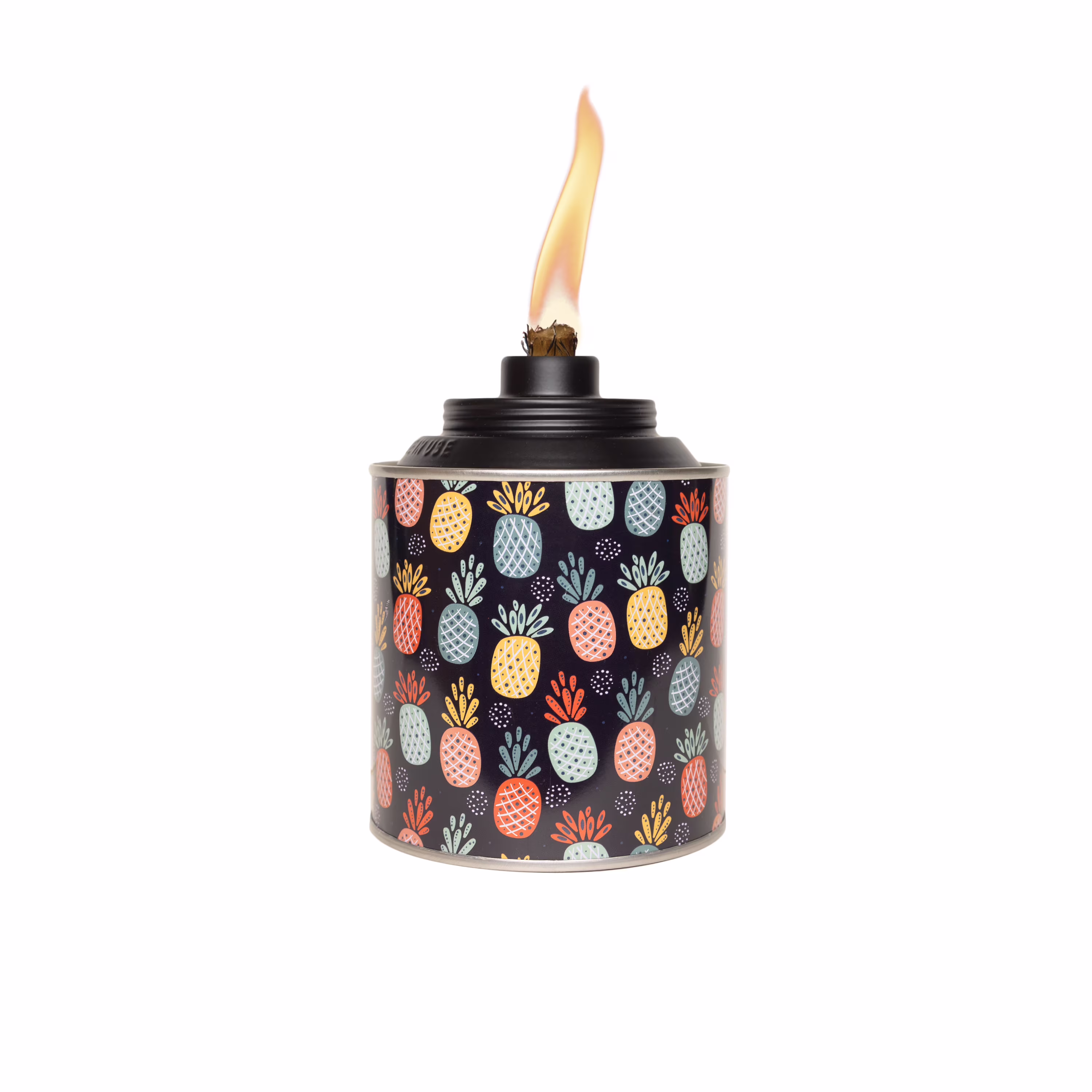 (2 pack) Mainstays Tin Deluxe Table Torch, Outdoor Tabletop Torch