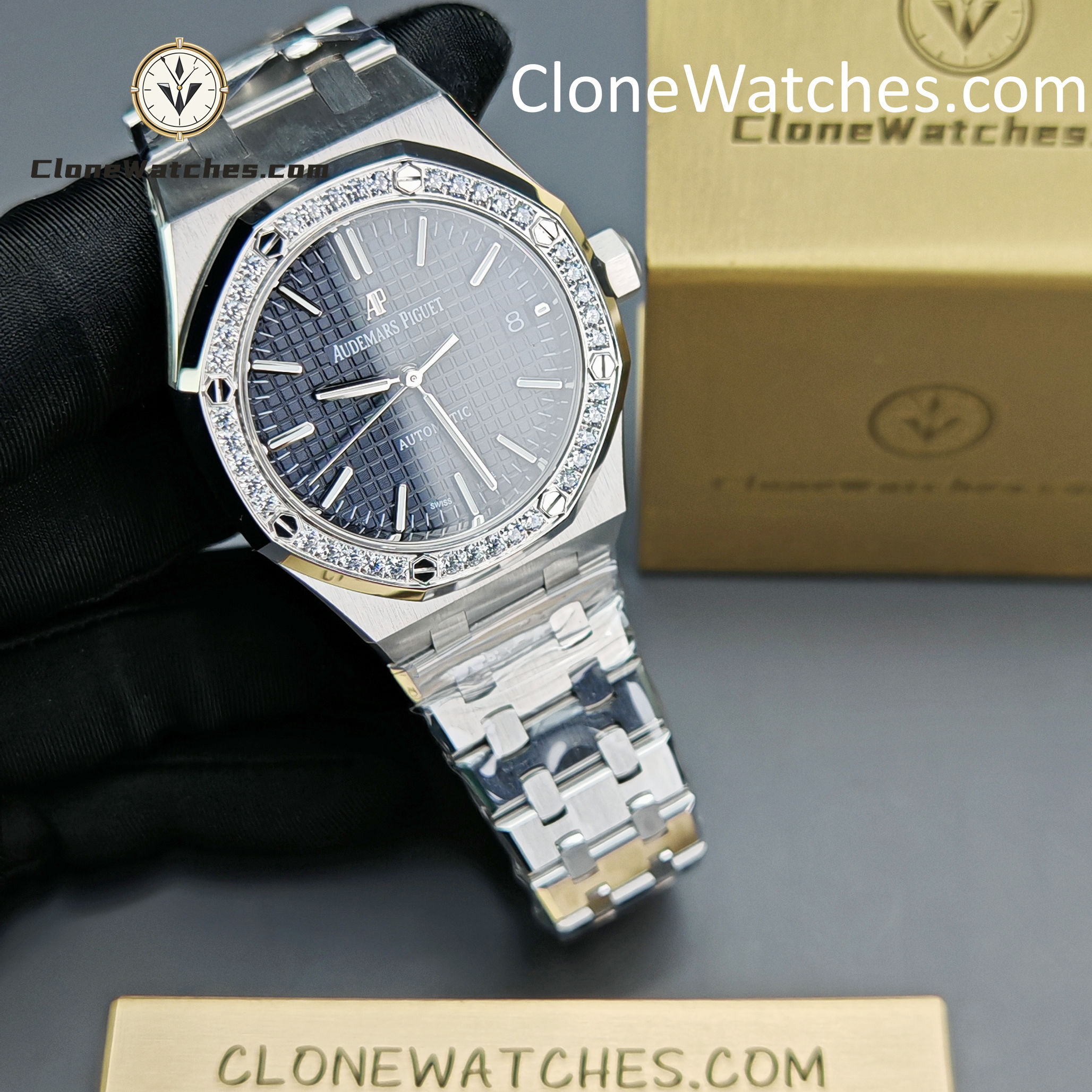 Audemars Piguet Super Clone Watches 1:1 Royal Oak 15451ST Blue Dial 37MM
