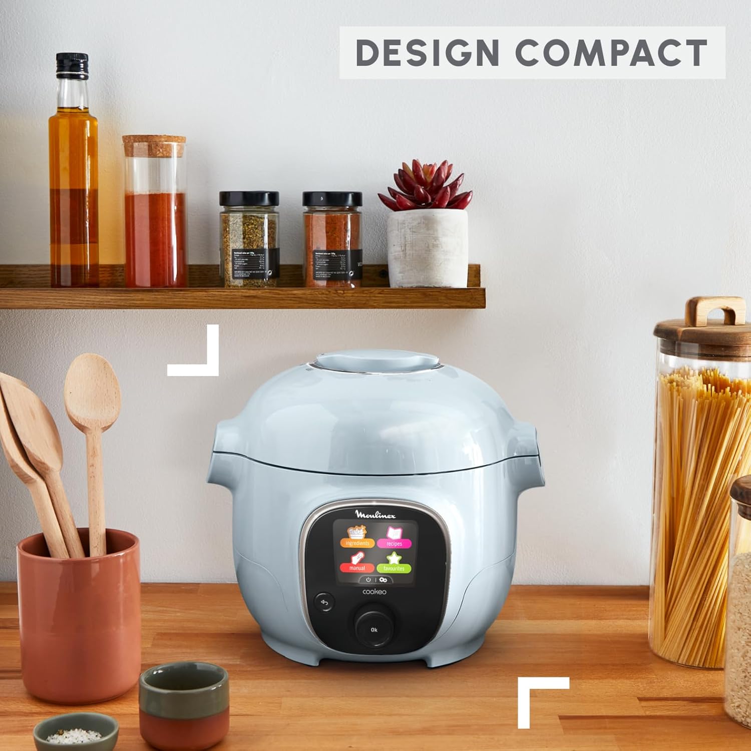 Multicuiseur intelligent Cookeo Mini 3L 150 recettes cuisson haute pression CE880410