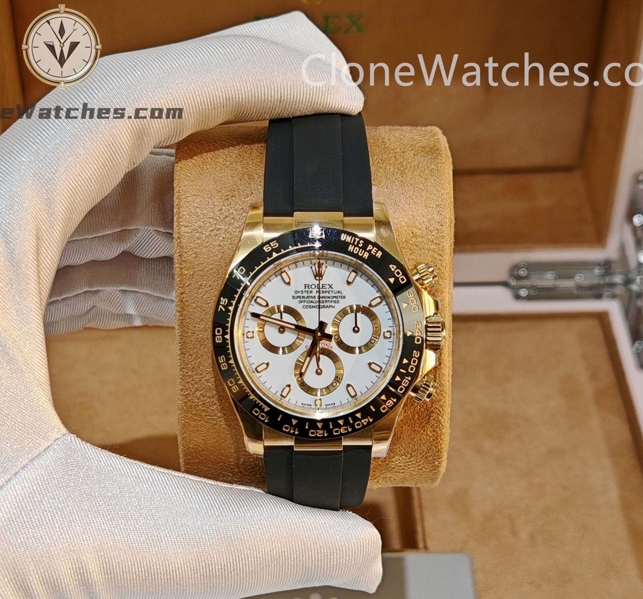 Rolex Super Clone Watches 1:1 Daytona M116518LN-0041 4130 Movement