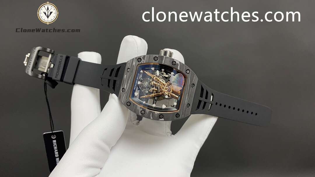 Richard Mille Super Clone Watches 1:1 RM 66 Freedom Proclaimed Tourbillon Black Strap
