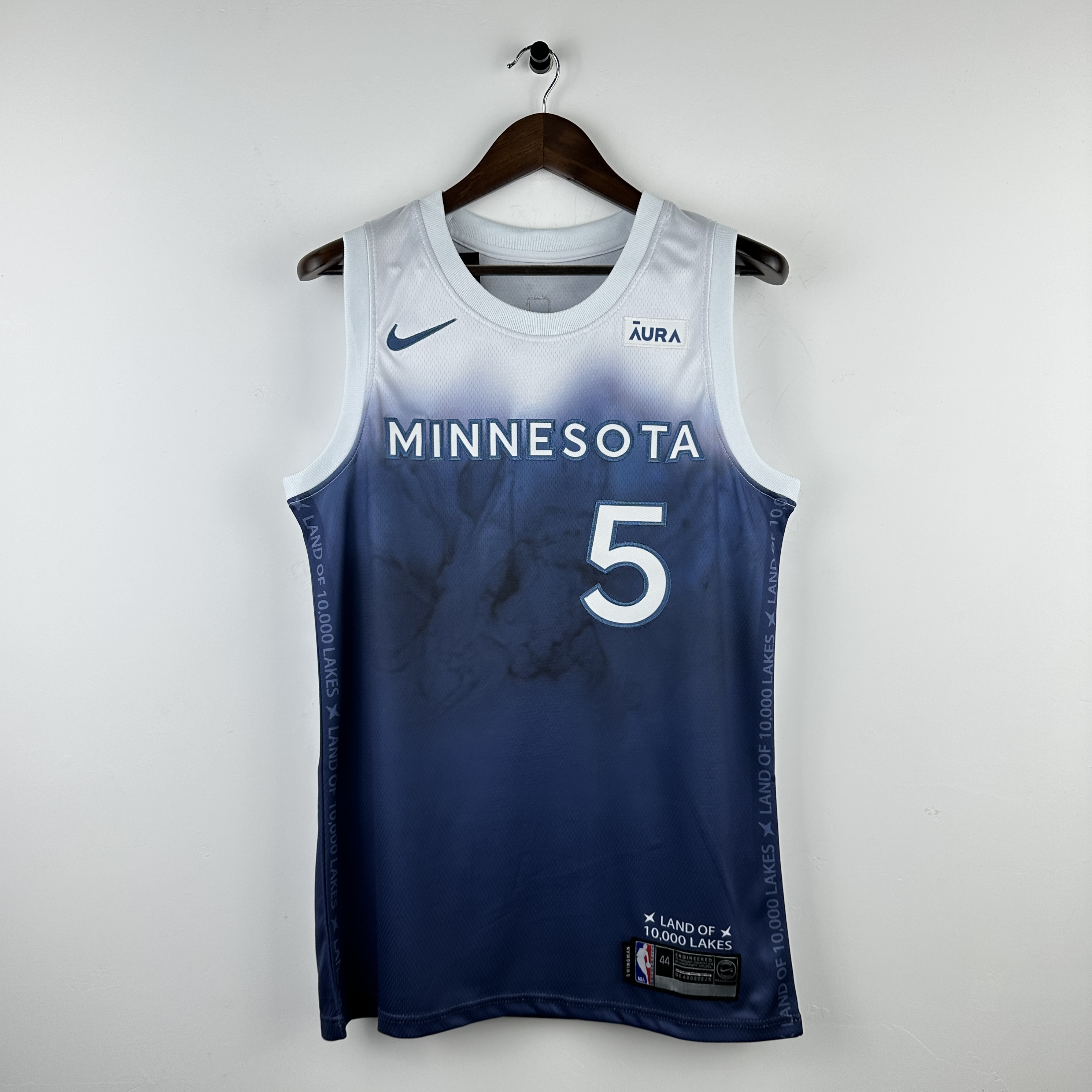 Embroidery 24 season Timberwolves City Edition No. 5 Edwards