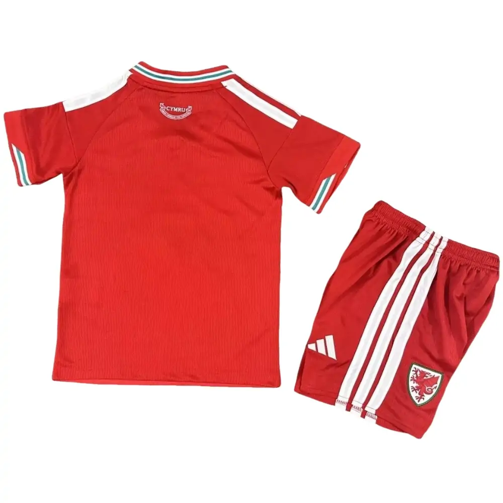 2026 Wales Home Kit - Short Sleeve Children's suit Fans Edition