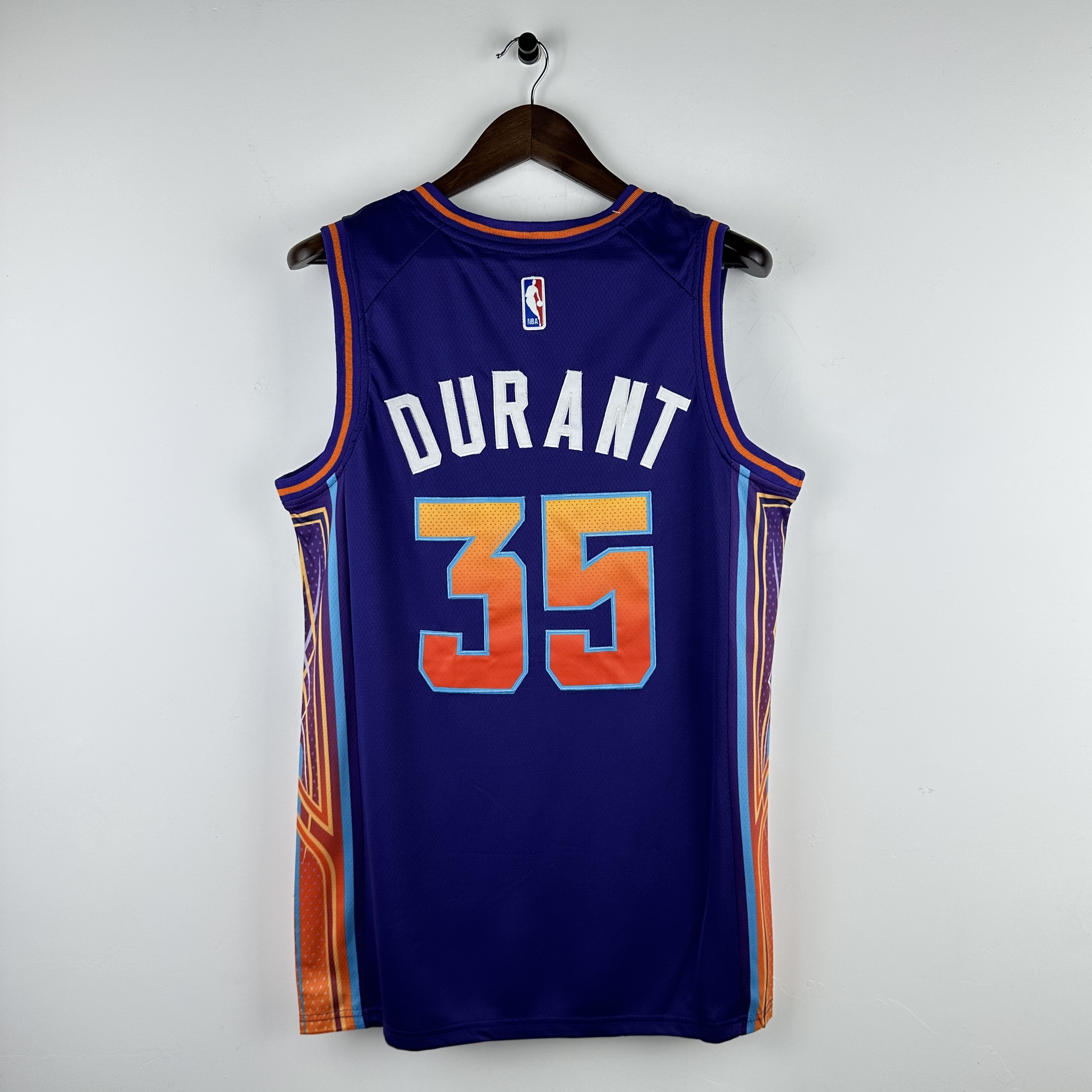 Embroidered 24th Season Suns City Edition No. 35 Durant