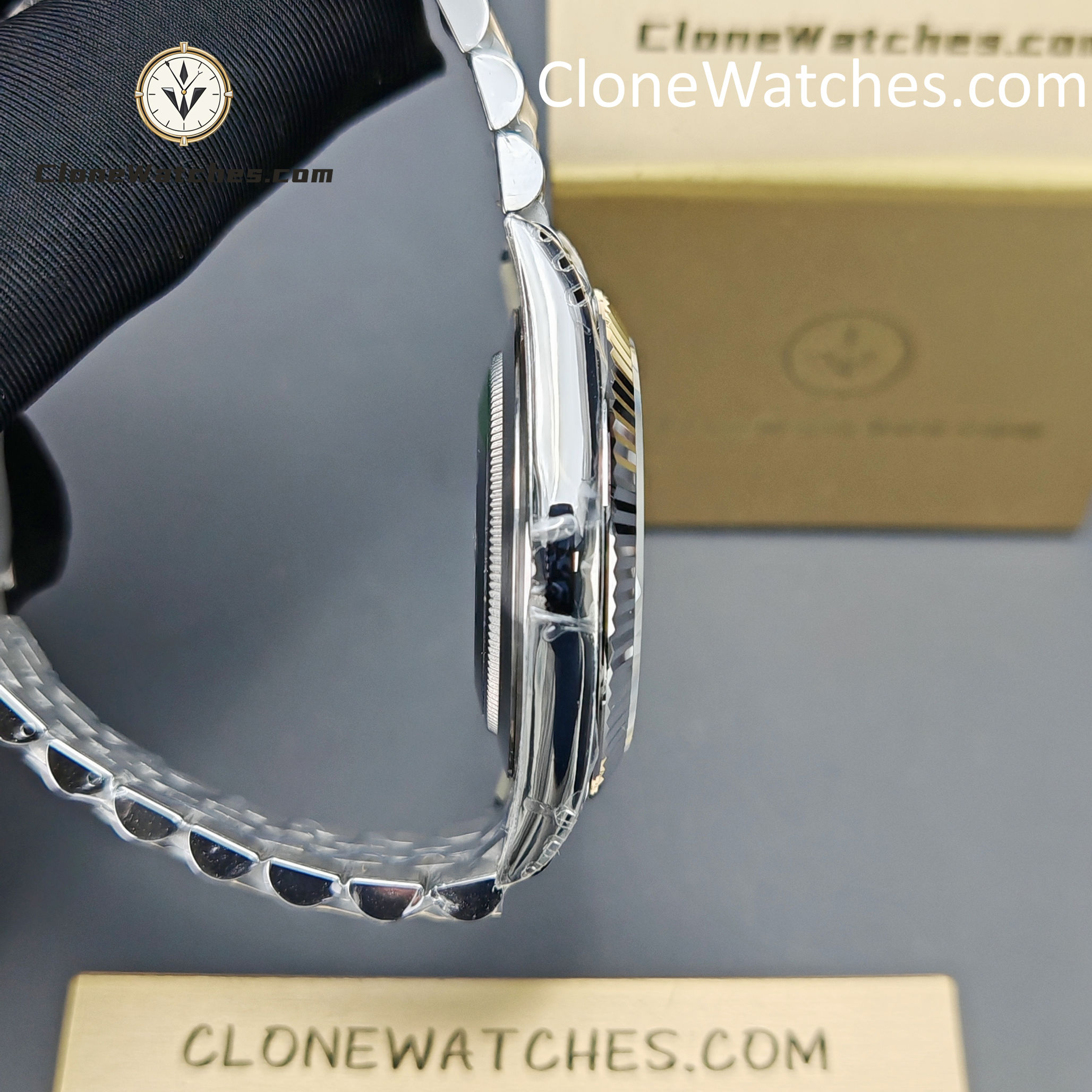 Rolex Super Clone Watches 1:1 DateJust Blue Dial Roman M126334 Jubilee 41MM 3235 Movement