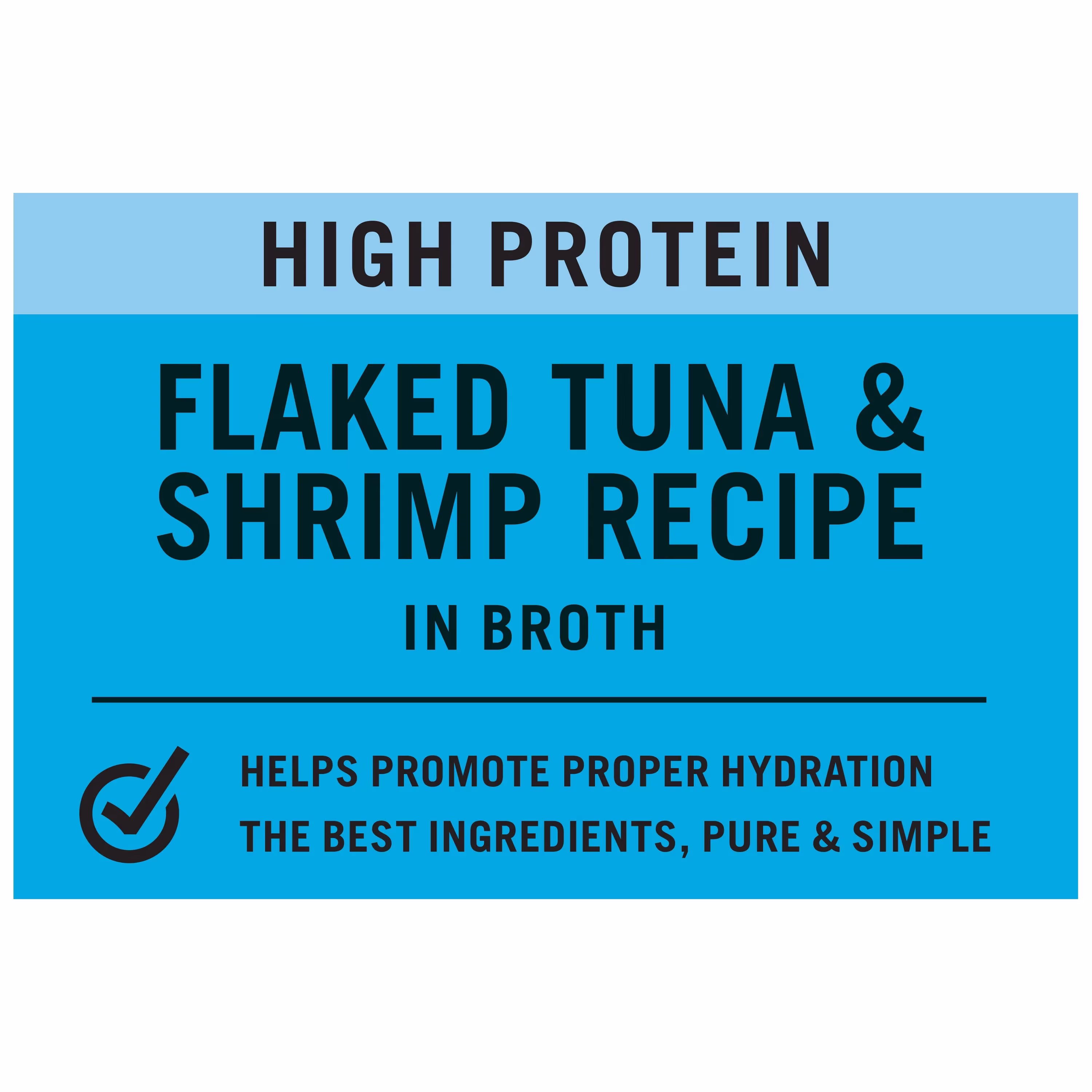 (14 pack) Pure Balance Classic Starters Flaked Tuna & Shrimp Recipe in Broth Gourmet Cat Treats, 1.4 oz