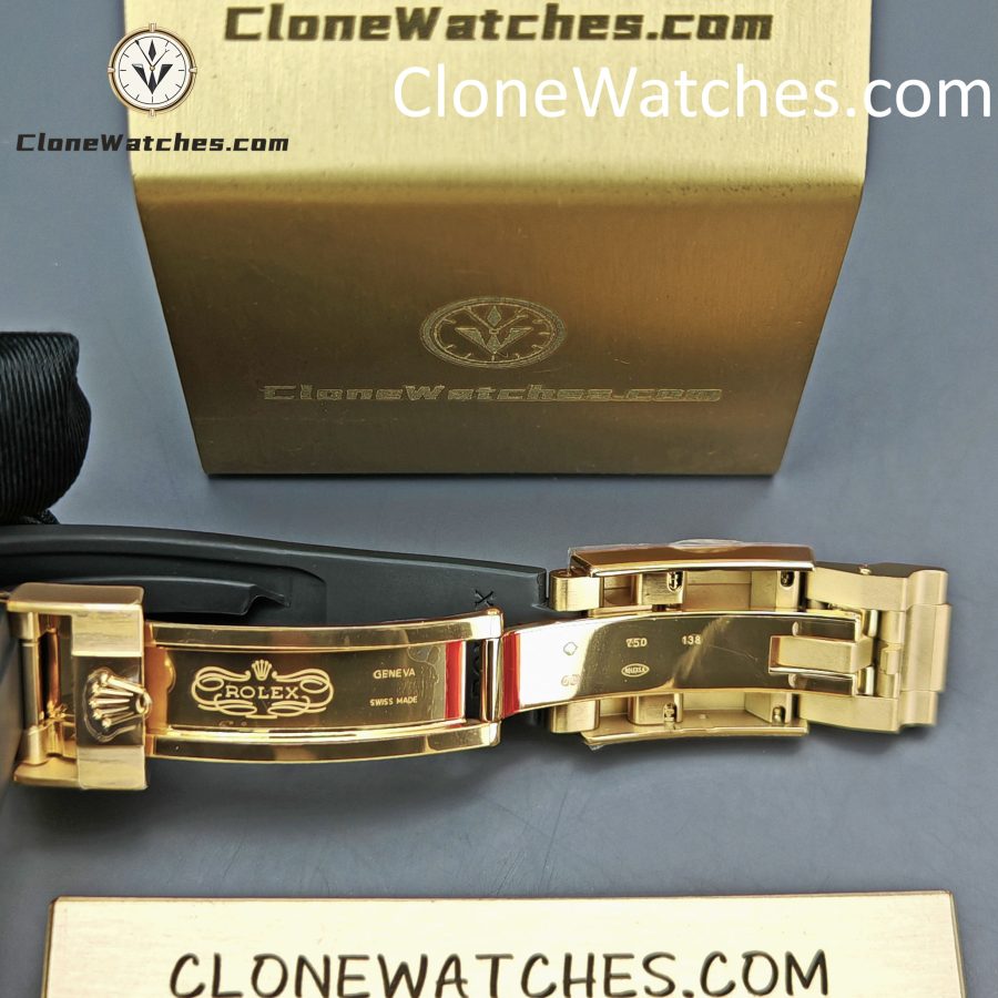 Modified Super Clone Watches 1:1 Rolex Daytona 18K Gold Diamond Bezel 4130 Movement
