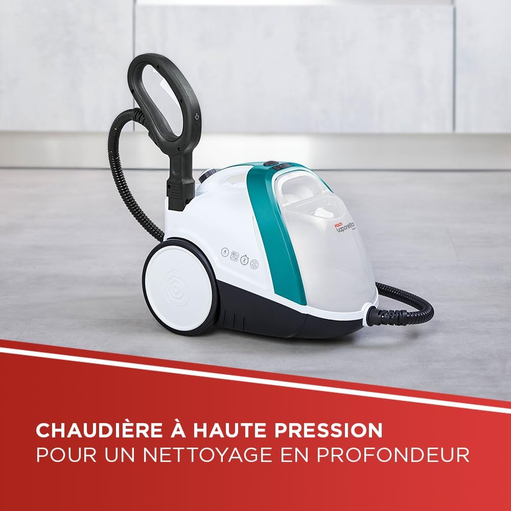Nettoyeur vapeur 4 bars autonomie illimitée recharge continue avec accessoires