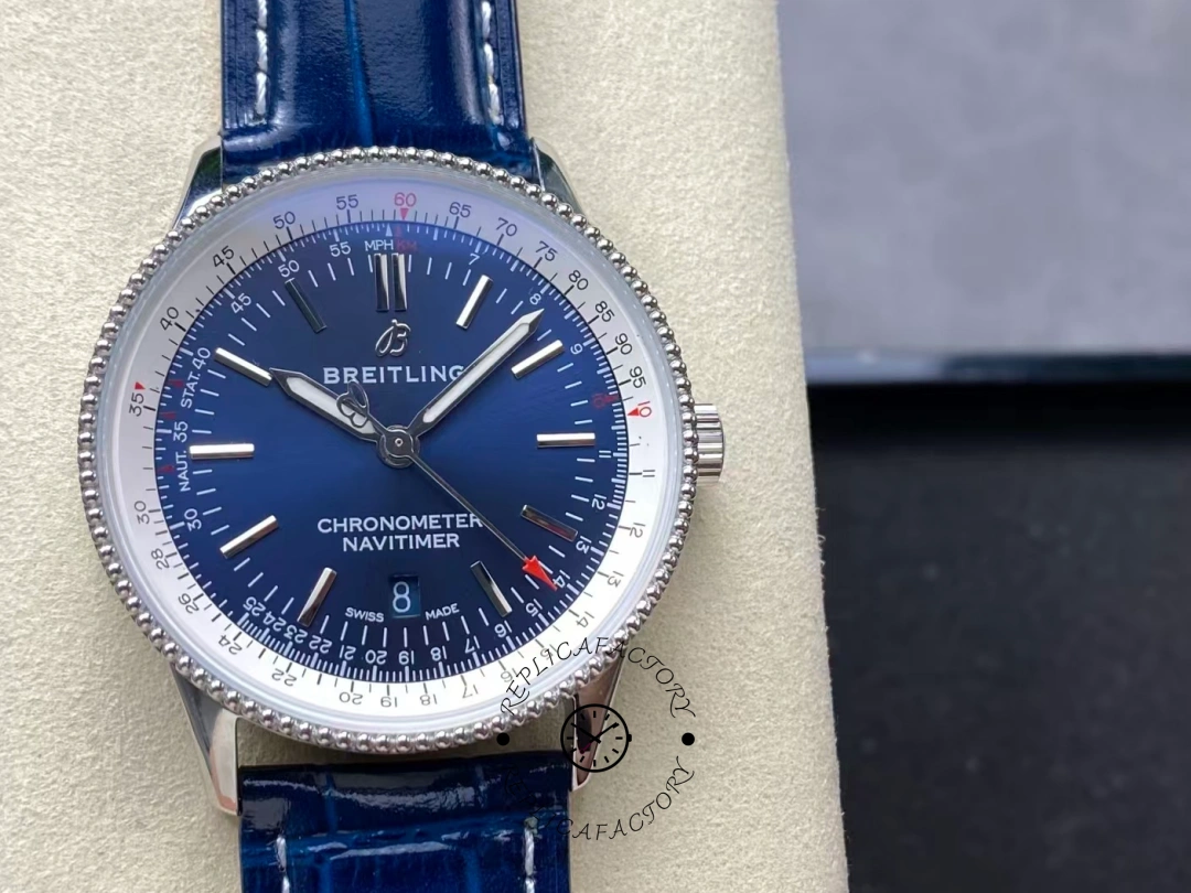 Breitling Navitimer Automatic 41 1:1 Clone A17325211C1P1 Blue Strap Men's Watch