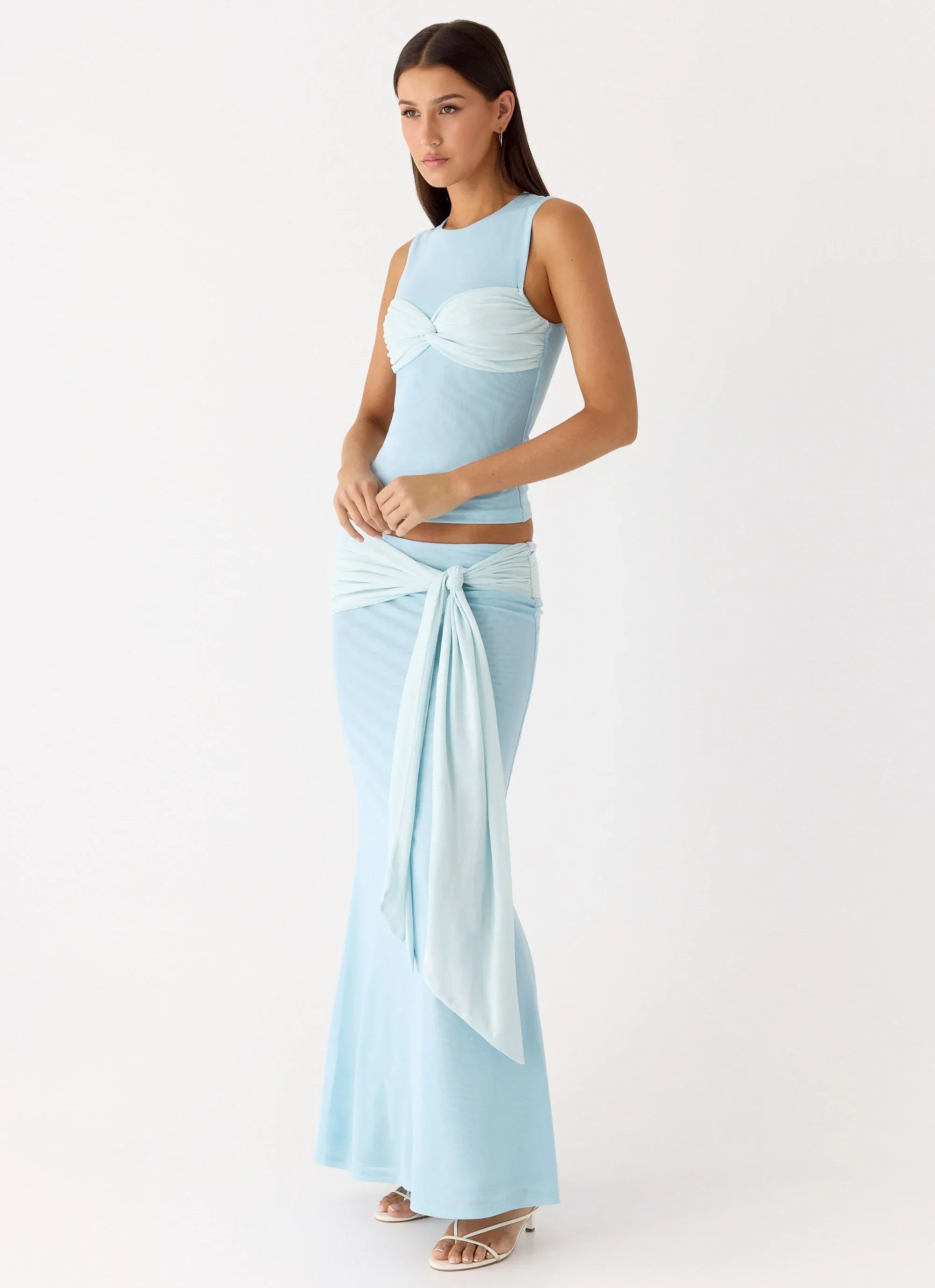 Delani Maxi Skirt - Blue