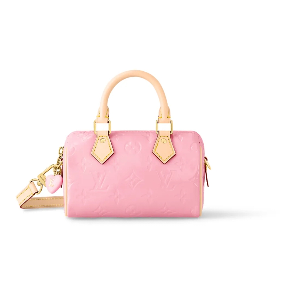 LOUIS VUITTION Speedy Nano， Lacquer leather, embossed