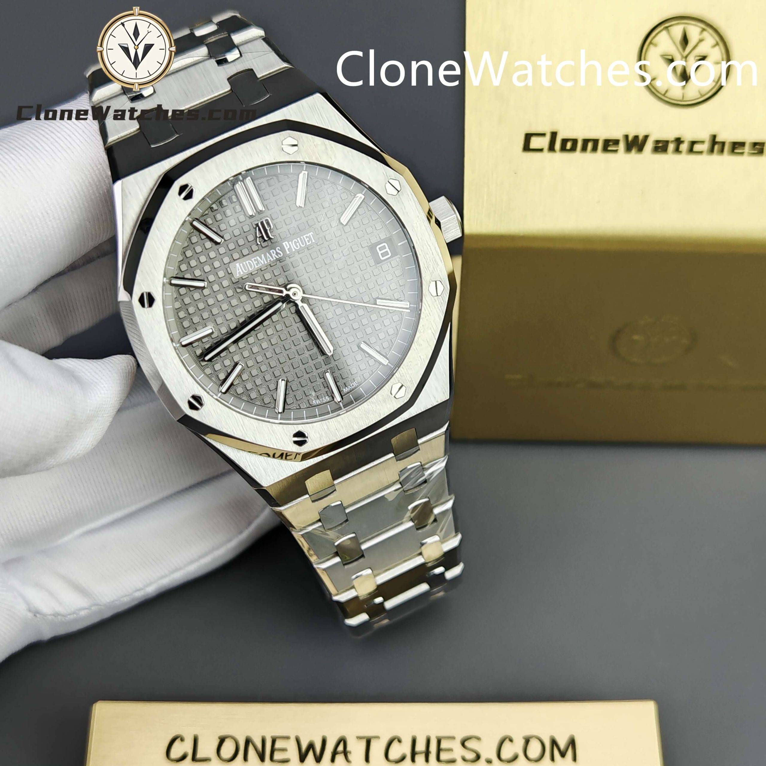 Audemars Piguet Super Clone Watches 1:1 Royal Oak 15500 Grey dial