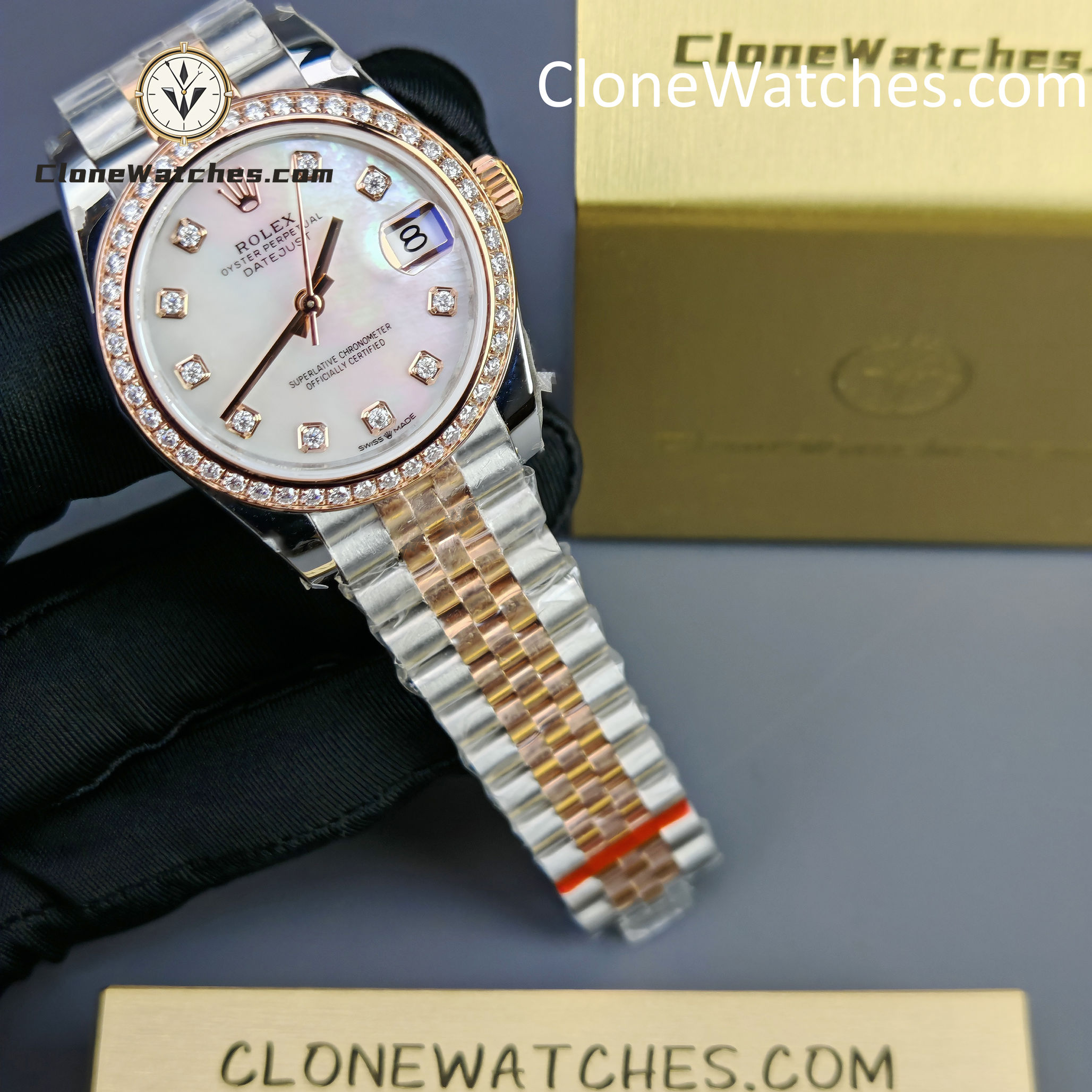 Rolex Super Clone Watches 1:1 DateJust m278381rbr-0026 Jubilee 31MM 2236 Movement