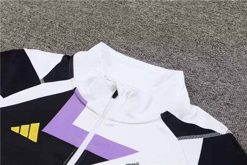 2023/2024 Real Madrid half-pull training uniform camouflage color suit 1:1 Thai quality suit