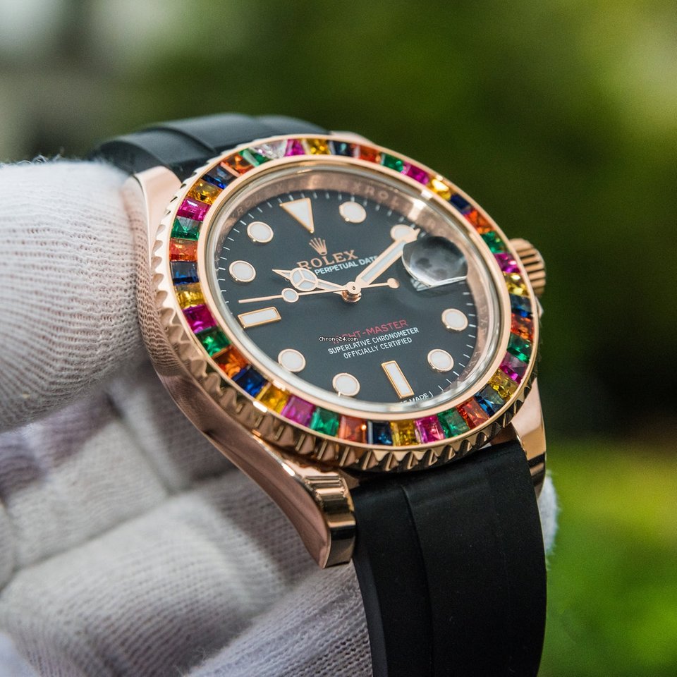 ROLEX Yacht-Master Rainbow Sapphire Bezel 