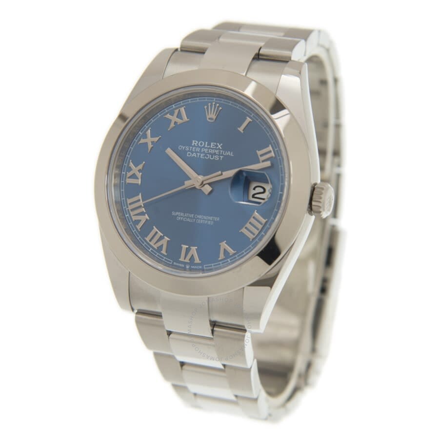 Rolex Datejust 41 Automatic Blue Dial Stainless Steel Men s Watch 126300 0017（Lifetime free warranty+90-days replacement service & Refund!.）