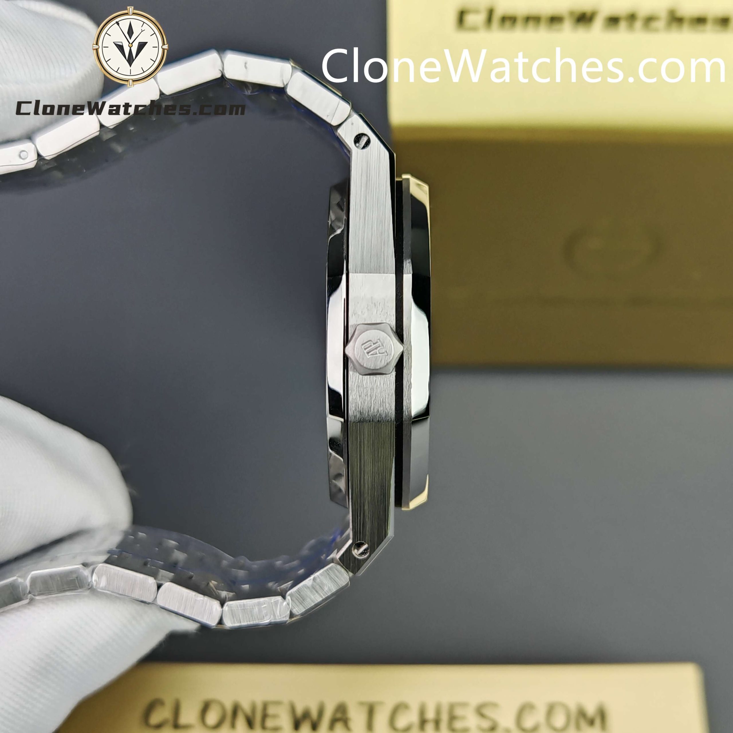 Audemars Piguet Super Clone Watches 1:1 Royal Oak Selfwinding 77350ST Blue Dial 34mm