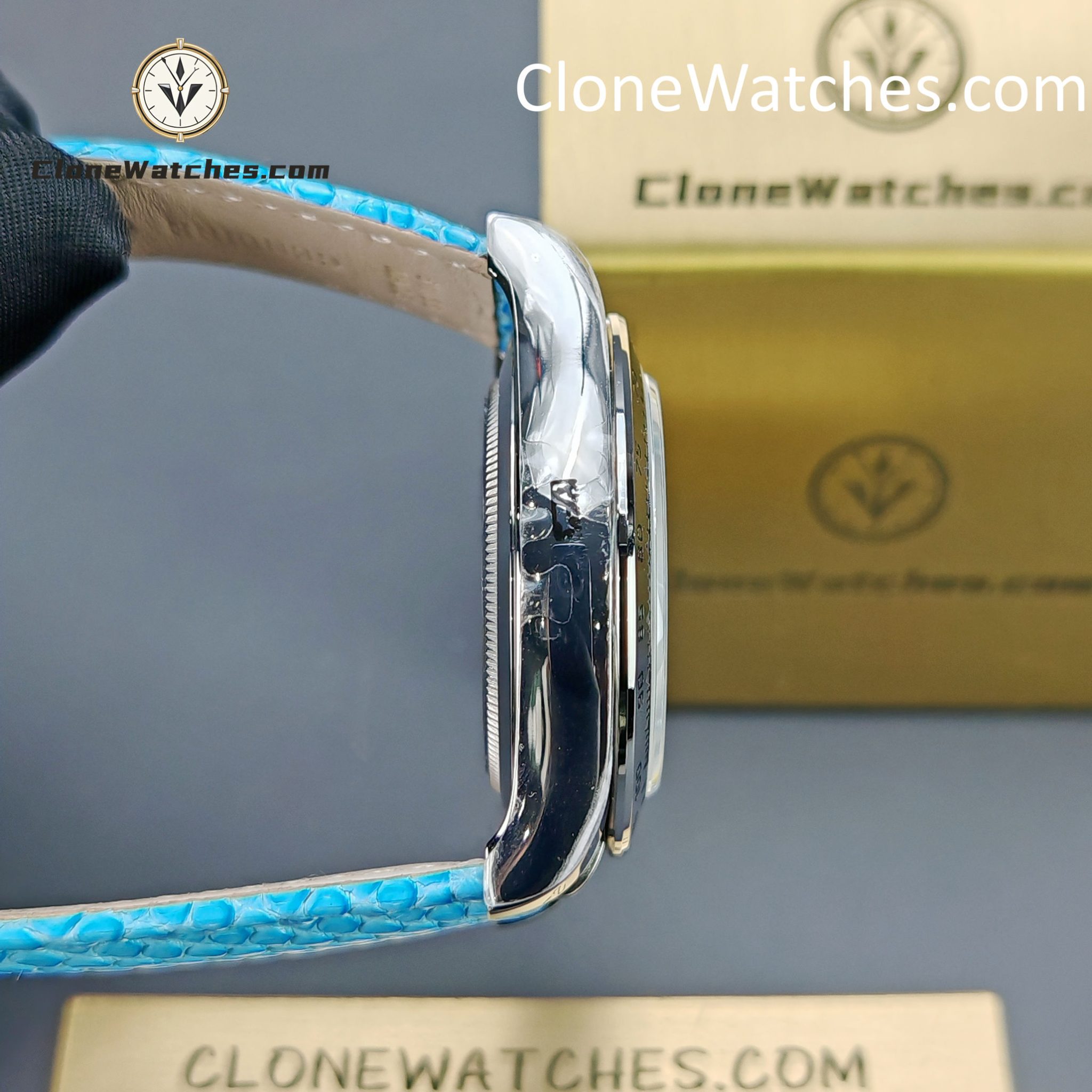 Rolex Super Clone Watches 1:1 Daytona M116519 Beach Blue 4130 Movement