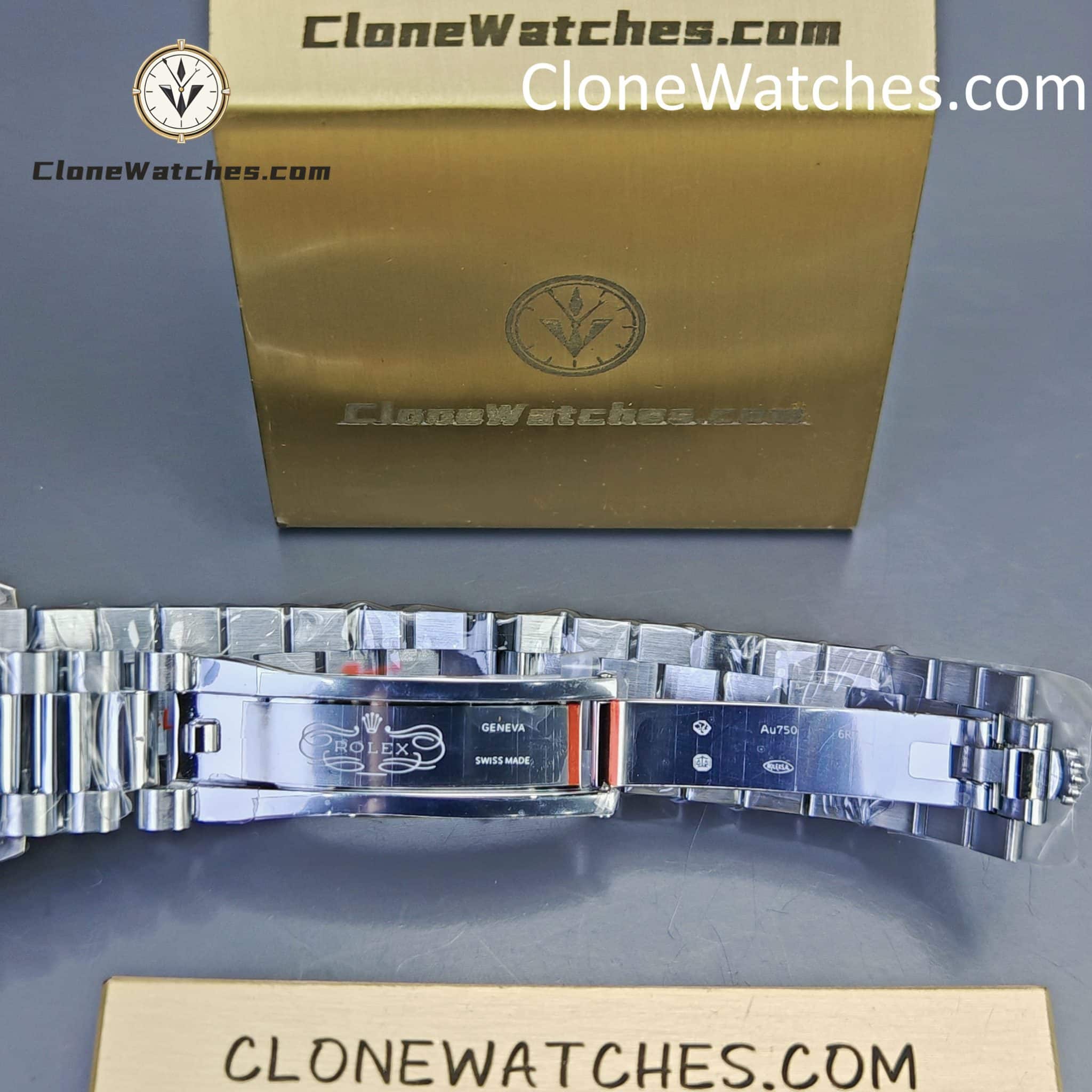 Rolex Super Clone Watches 1:1 Day Date Ice Blue Diamond Bezel Dial 36mm m128396tbr-0003 3255 Movement